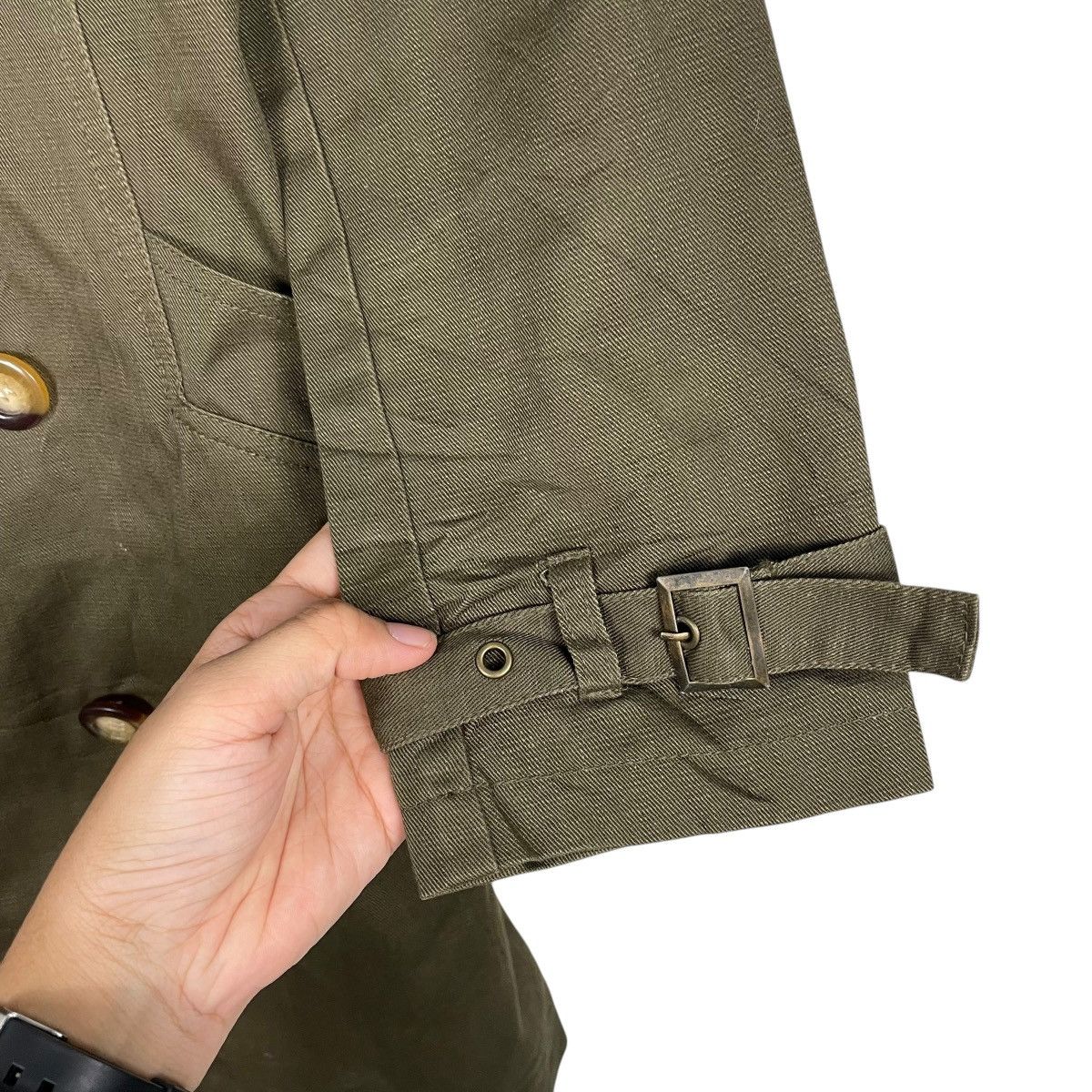 Japanese Brand Japanese Brand Bamboo Grass Double Breasted Trenchcoat Size M / US 6-8 / IT 42-44 - 12 Thumbnail