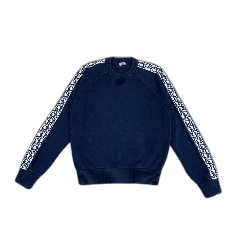 Dior Dior Blue Logo Sweater with Arm Print-2506 Size US M / EU 48-50 / 2 - 1 Thumbnail