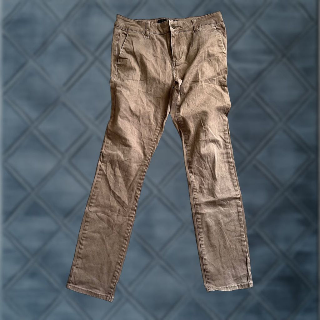 Rsq RSQ Seattle Skinny Taper Men's Khaki Pants size 31 X 32 Brown Size US 31 - 1 Thumbnail