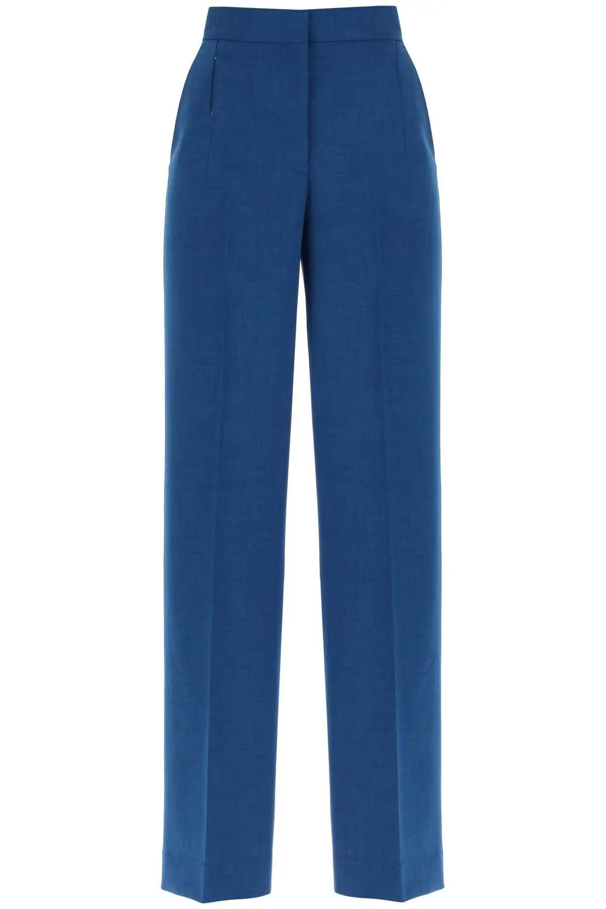 image of Tory Burch O1S22I1N1223 Wide Leg Pant In Blue, Women's (Size 28)