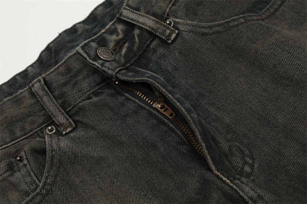 Japanese Brand × Jean Street style distressed men's straight jeans Size US 32 / EU 48 - 5 Thumbnail