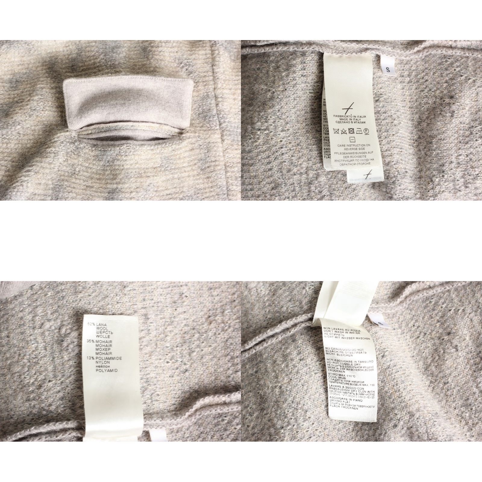 Vintage FALCONERI Knit Coat Women S Wool Mohair Blend Made in ITALY MJ5671 Size S / US 4 / IT 40 - 8 Thumbnail