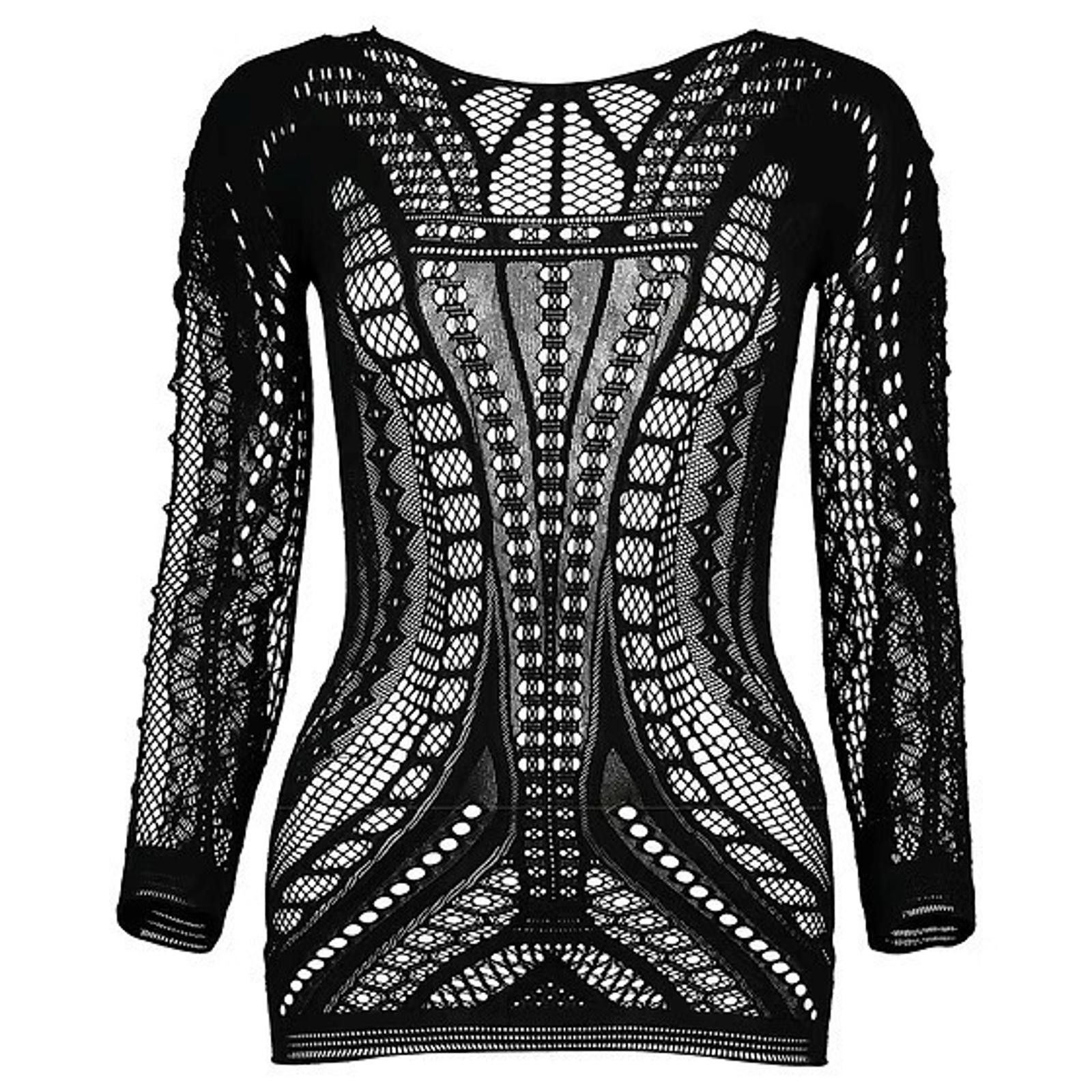 Alexander McQueen S/S 2009 Alexander McQueen Eiffel Tower Openwork Mesh Top Size S / US 4 / IT 40 - 1 Thumbnail