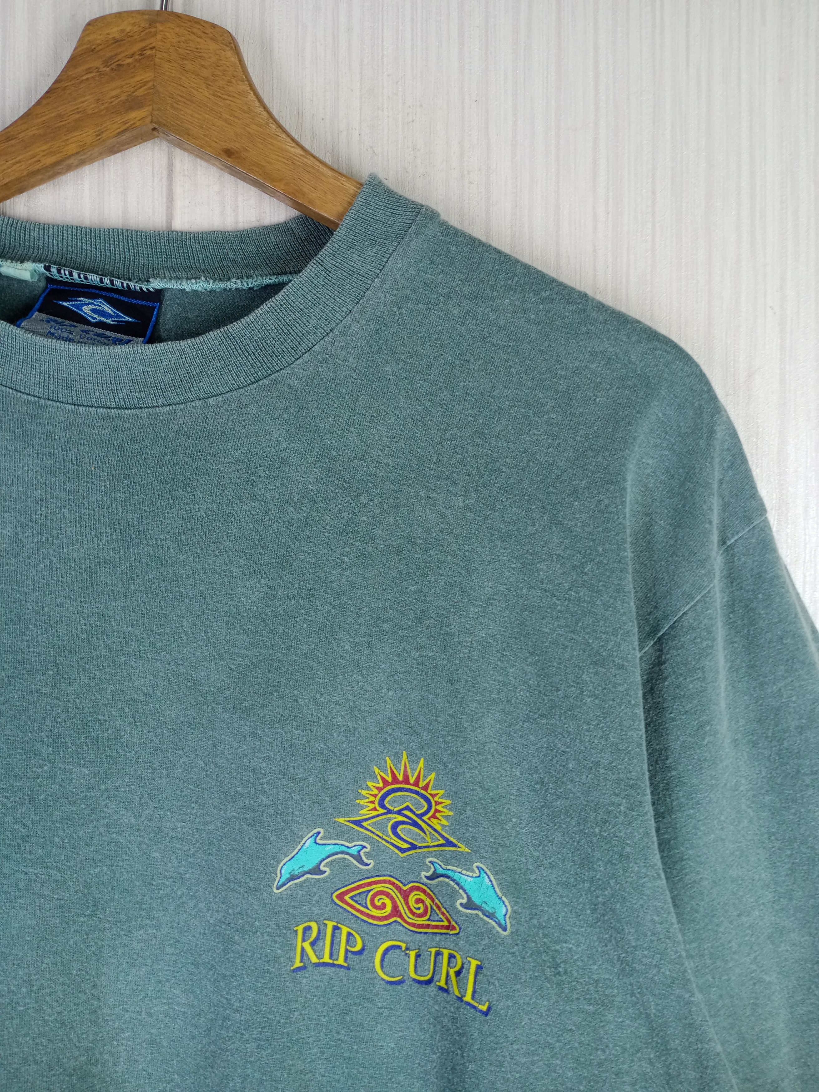 Rip Curl Vintage 90s Ripcurl Destroy Waves Not Beaches Tee Size US L / EU 52-54 / 3 - 6 Thumbnail