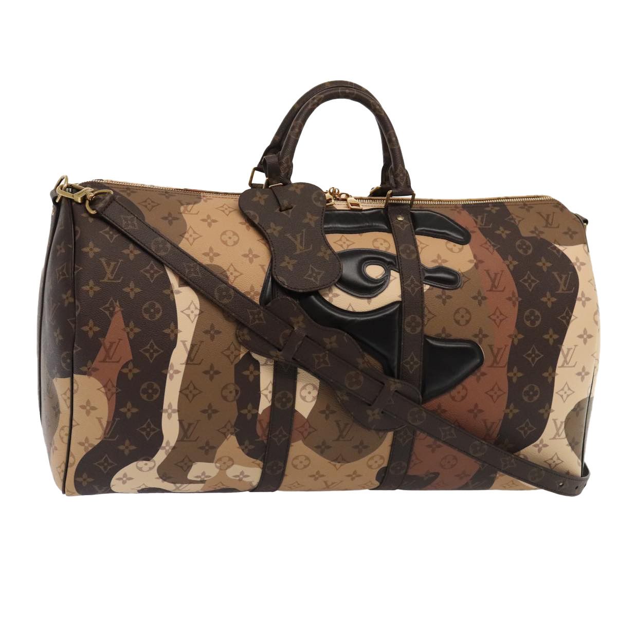 Bandouliere 55 Lv Duffle Bag Brown Lv Duffle Louis Vuitton Keepall