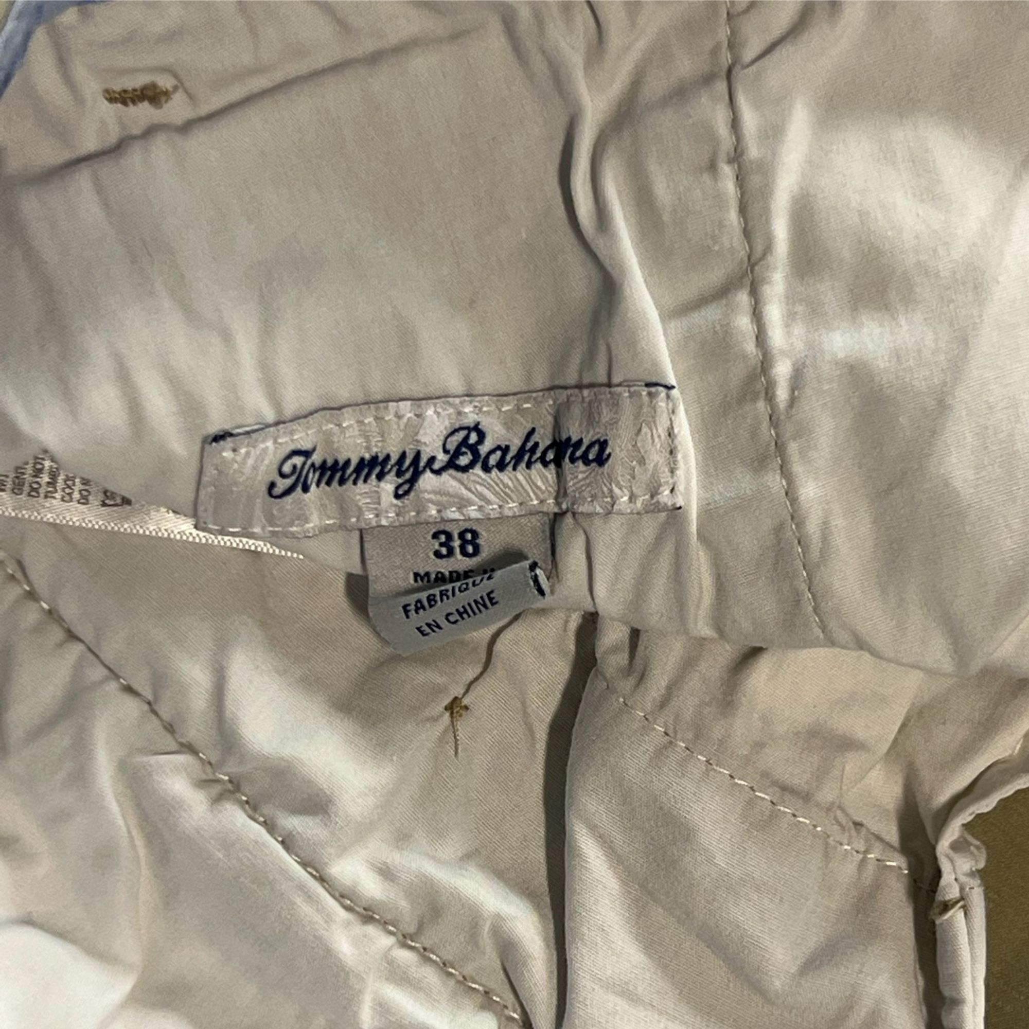 Tommy Bahama Tommy Bahama Mens Beige Bermuda Shorts Size 38" Cotton Blend Size US 38 / EU 54 - 4 Thumbnail