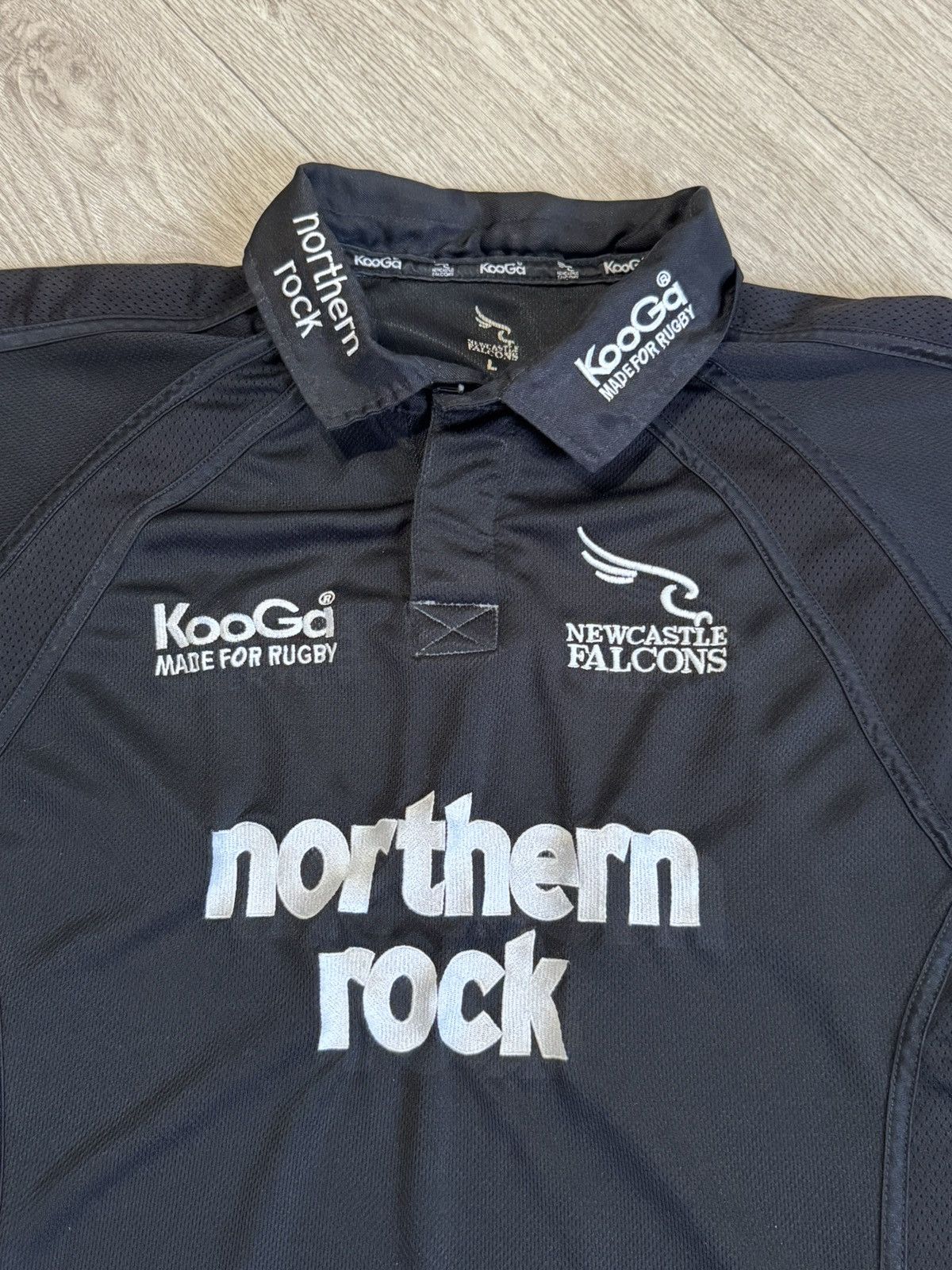 Vintage 🔷Vintage Kooga Newcastle Falcons 2004/06 Rugby Shirt🔷 Size US L / EU 52-54 / 3 - 3 Thumbnail