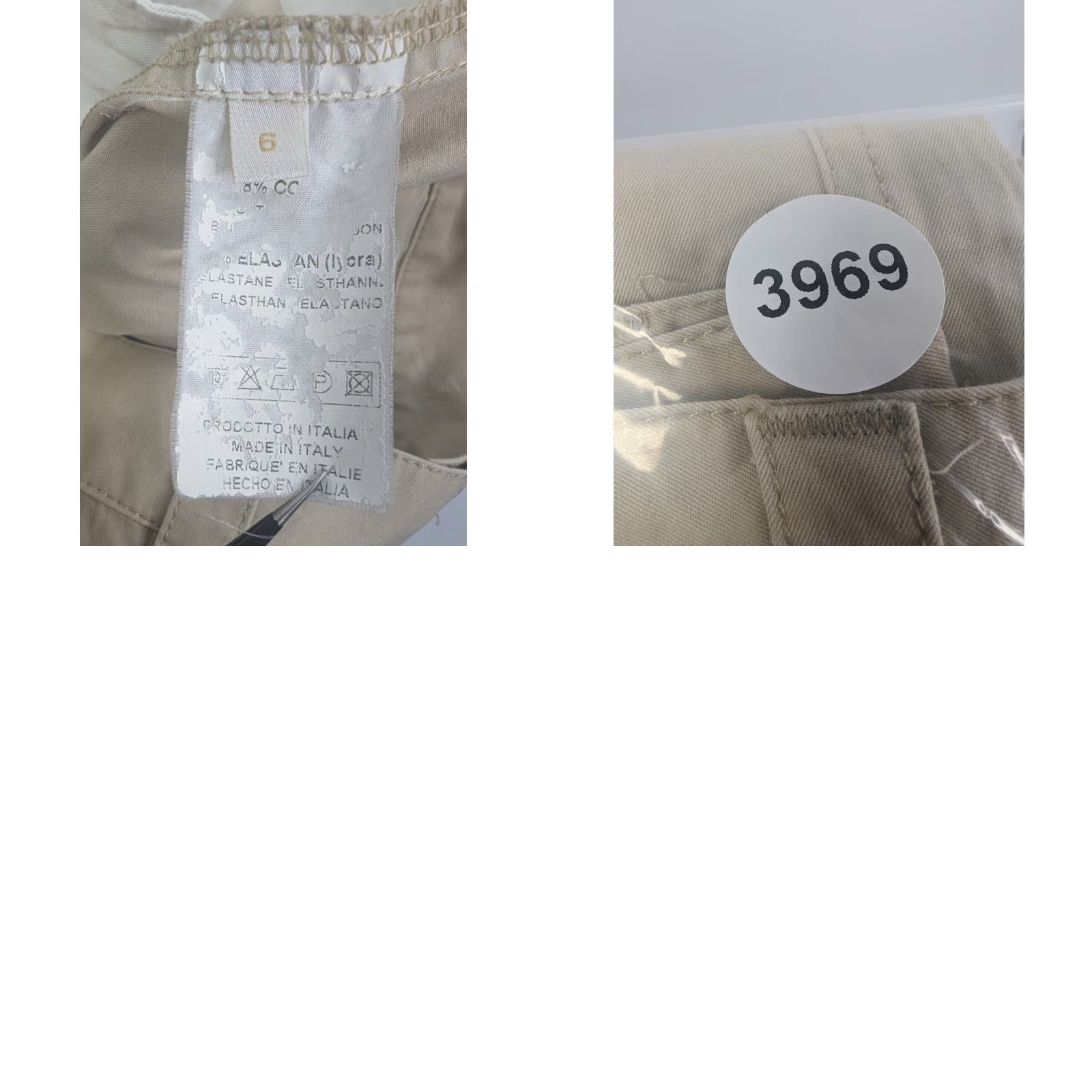 Valentino VALENTINO Beige Cotton Blend Women’s Chinos Pant Size 6 Made in Italy Size 28" / US 6 / IT 42 - 9 Thumbnail