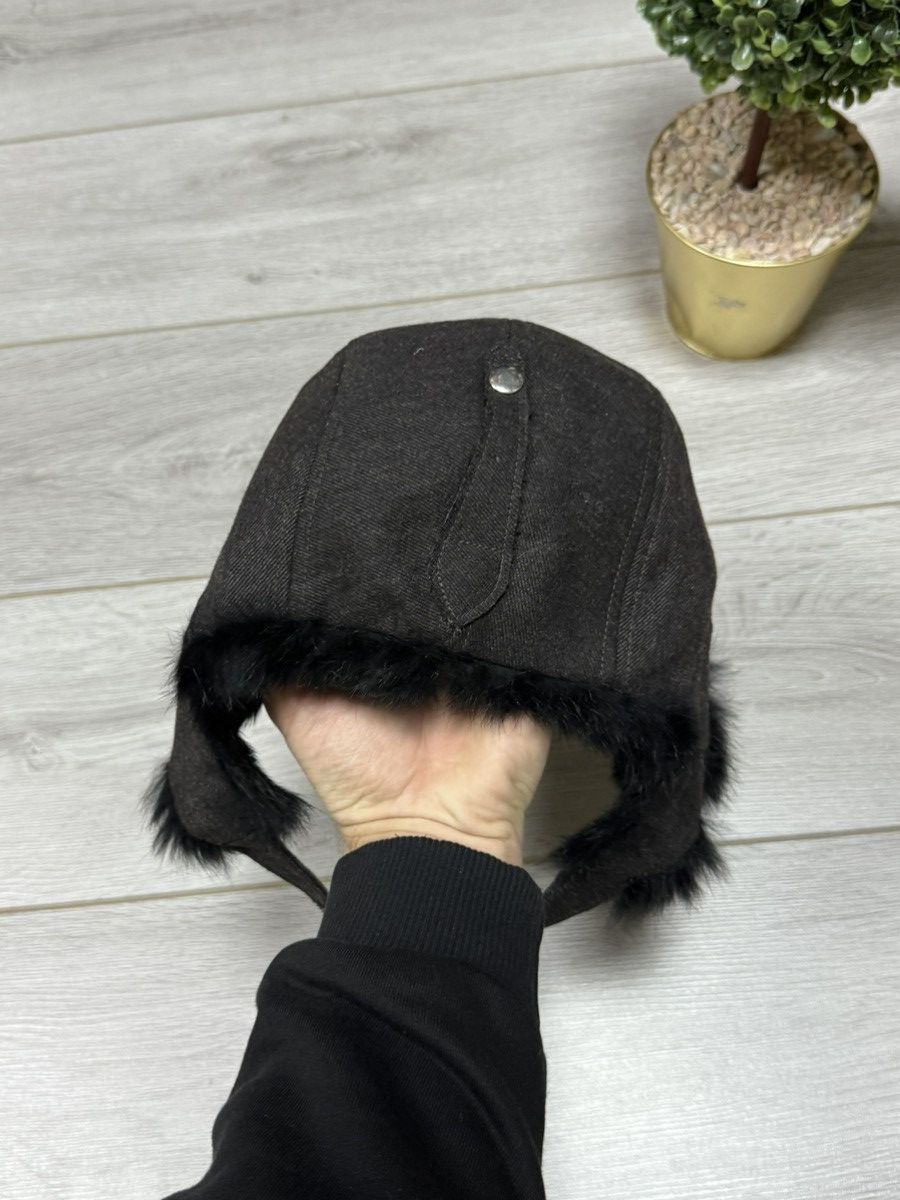 Hugo Boss Hugo Boss real rabbit fur + wool RARE ushanka hat Size ONE SIZE - 6 Thumbnail