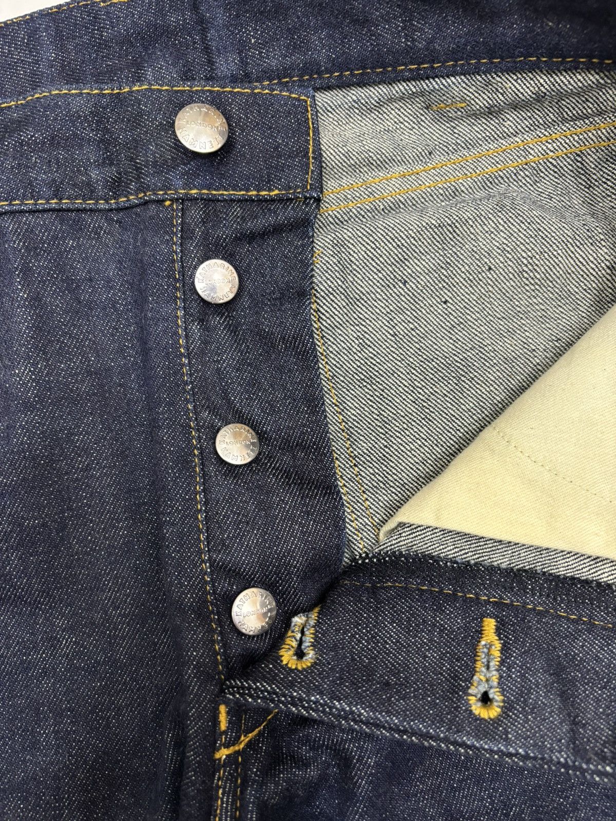 Kapital Rare Vintage Katharine Hamnett London Selvedge Denim Jeans Size US 31 - 12 Thumbnail