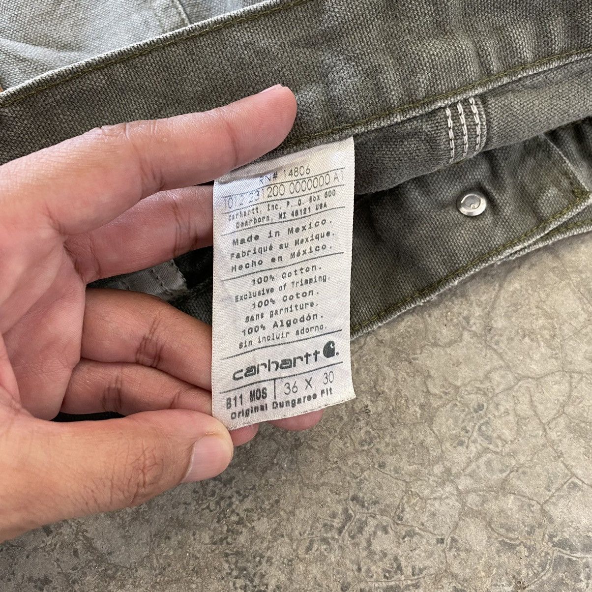 Carhartt × Vintage Vintage Carhartt Faded Moss Green Carpenter Work Pants Size US 36 / EU 52 - 25 Thumbnail