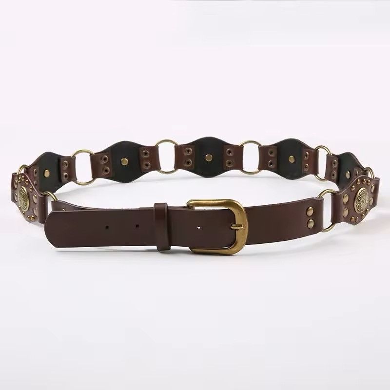 Designer × Vintage Retro Y2k Vintage Style Bohemian Metal Belt Size ONE SIZE - 1 Thumbnail