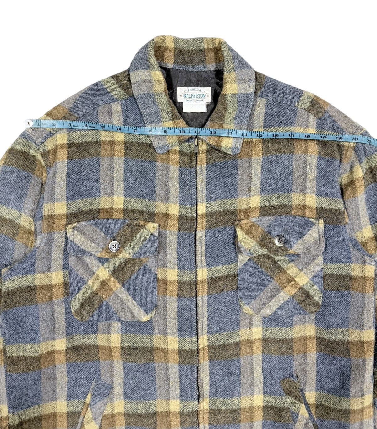 Ralph Lauren Vtg🔥Ralph Eton Shadow Plaid Tartan Hunting Wool Jacket Size US M / EU 48-50 / 2 - 12 Thumbnail