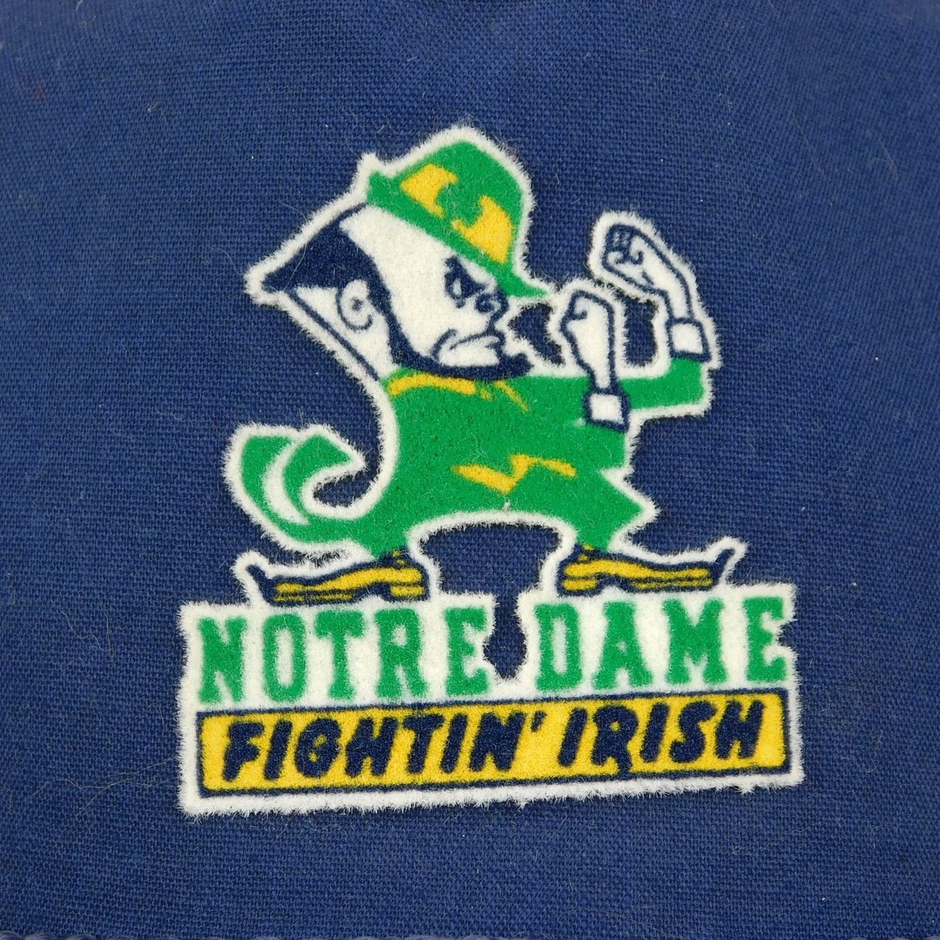 NCAA 80s Notre Dame Fightin' Irish Rope Brim Snapback Hat Size ONE SIZE - 2 Thumbnail