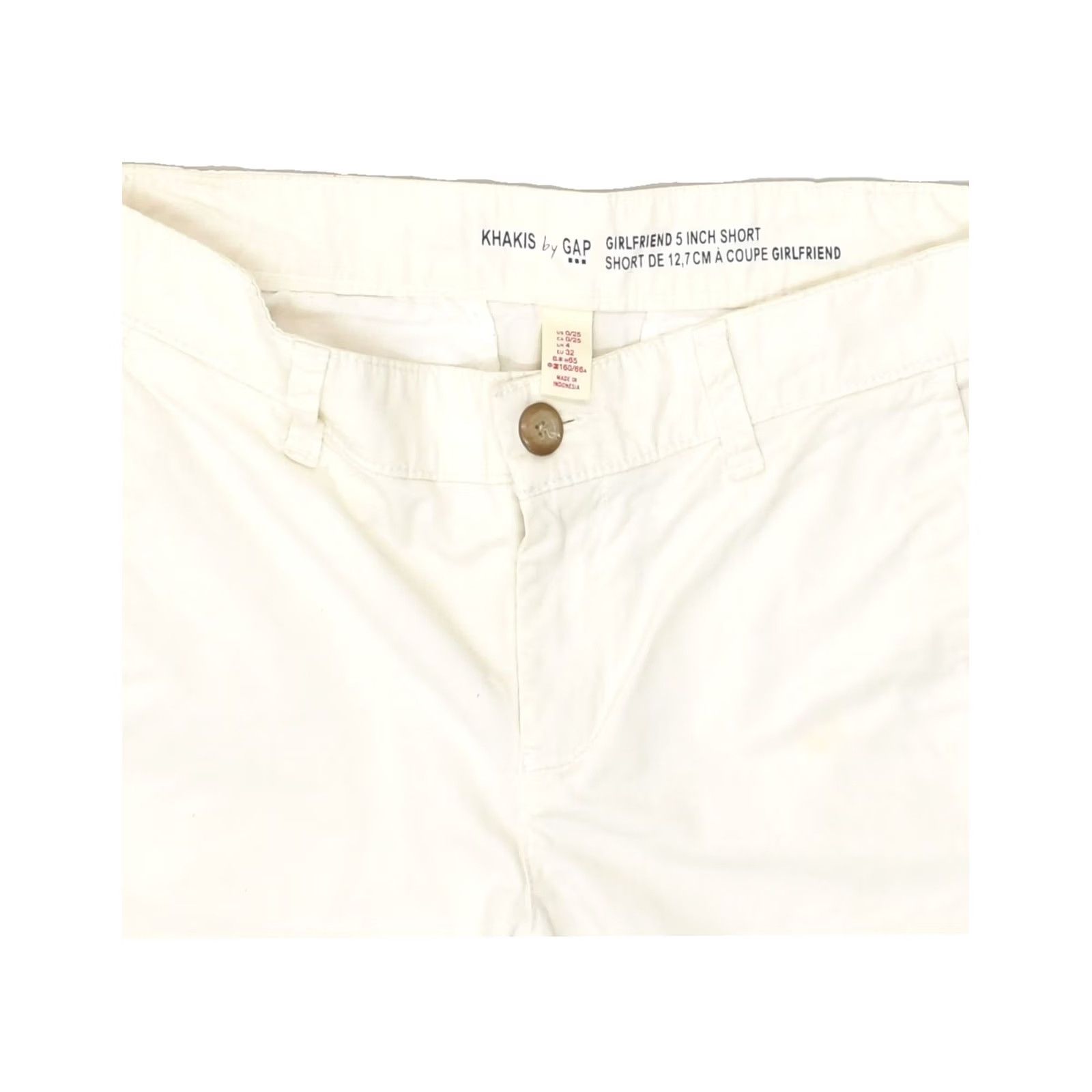 Gap GAP Womens Low Waist Chino Shorts UK 4 XS W30 White Size 27" / US 4 / IT 40 - 4 Thumbnail
