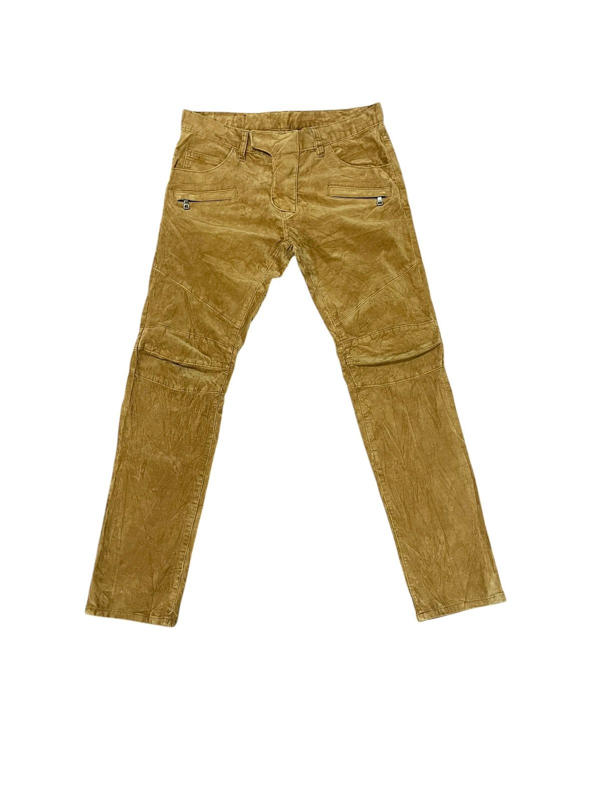 Balmain Balmain Velvet Corduroy Destroyed Pants Size US 33 - 1 Thumbnail