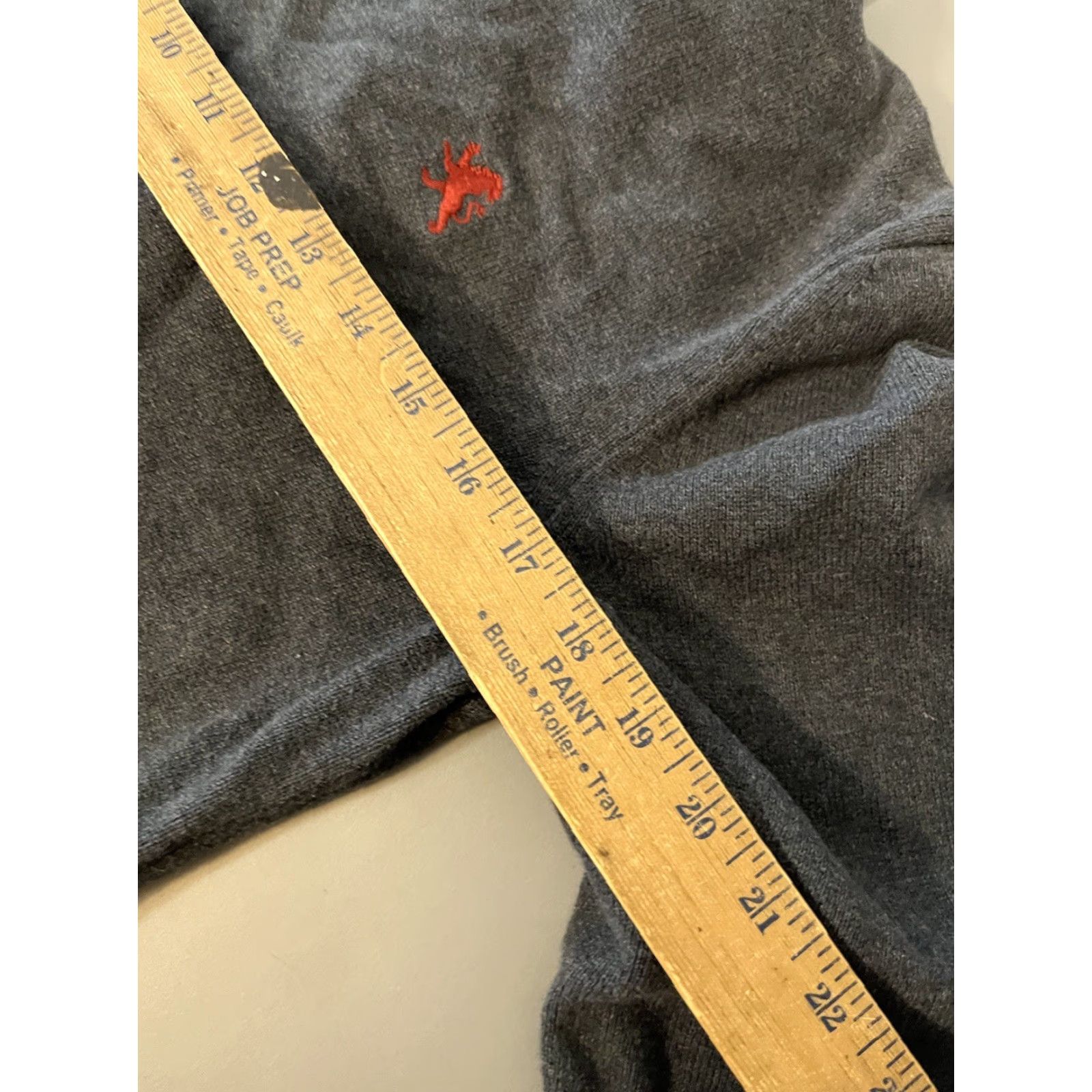 Express Express Mens Pullover V-Neck Sweater Size Medium Charcoal Gray Knit Cotton Long Sleeve Pullover Modern All Seasons Size US M / EU 48-50 / 2 - 5 Thumbnail