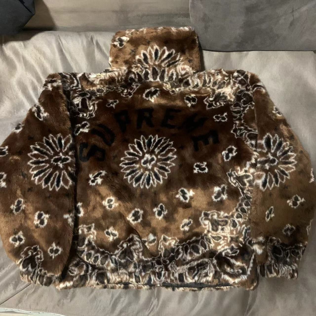 Supreme Supreme bandana Faux Fur bomber jacket brown Size US L / EU 52-54 / 3 - 2 Thumbnail