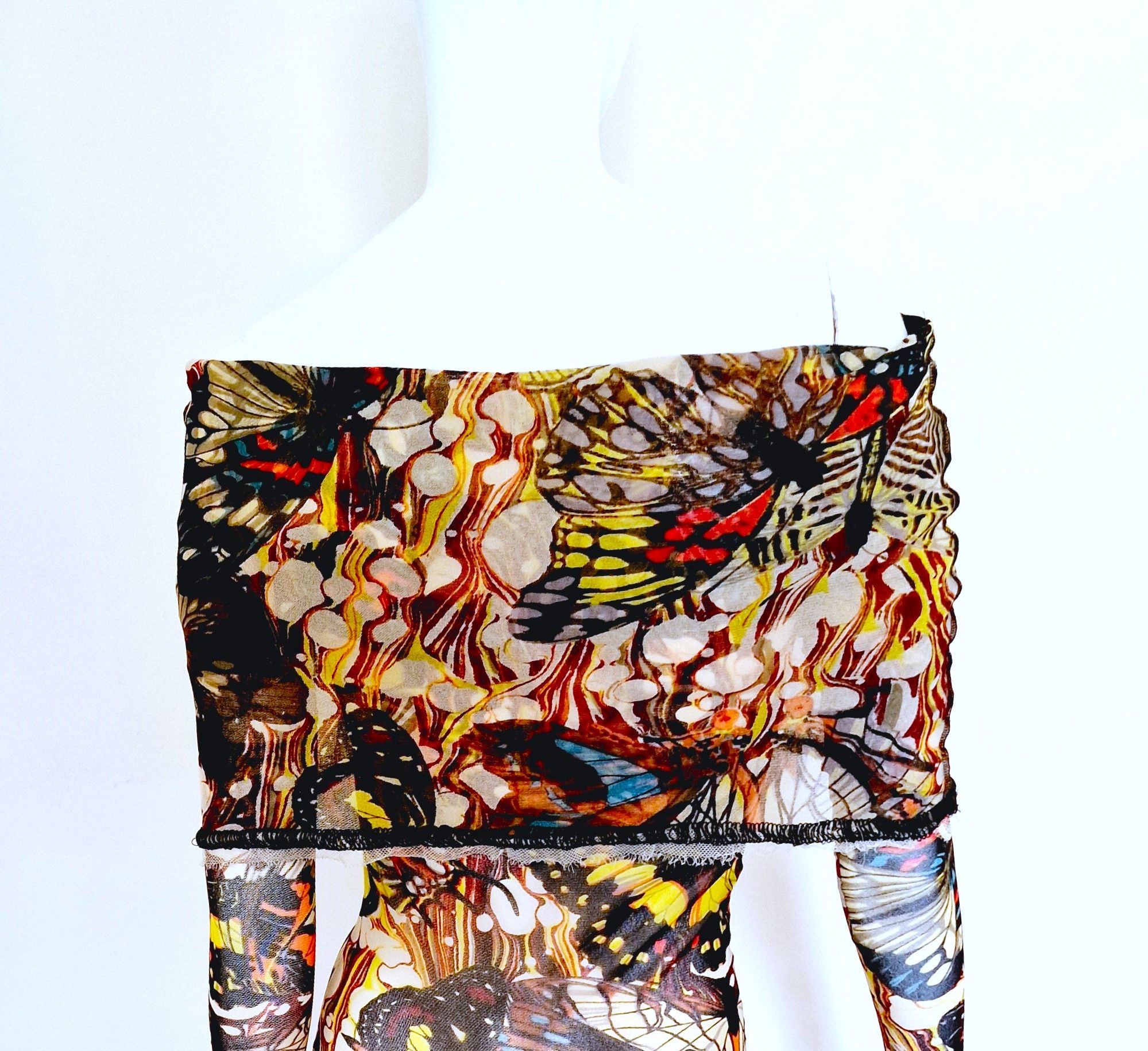 Jean Paul Gaultier Jean Paul Gaultier Butterfly Mesh Jenner 2003 S/SDress Size L / US 10 / IT 46 - 8 Thumbnail