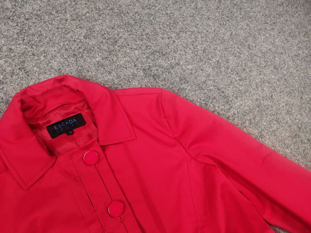 Escada Escada Sport Vintage Design Red Cotton Button Blazer Jacket Size M / US 6-8 / IT 42-44 - 5 Thumbnail