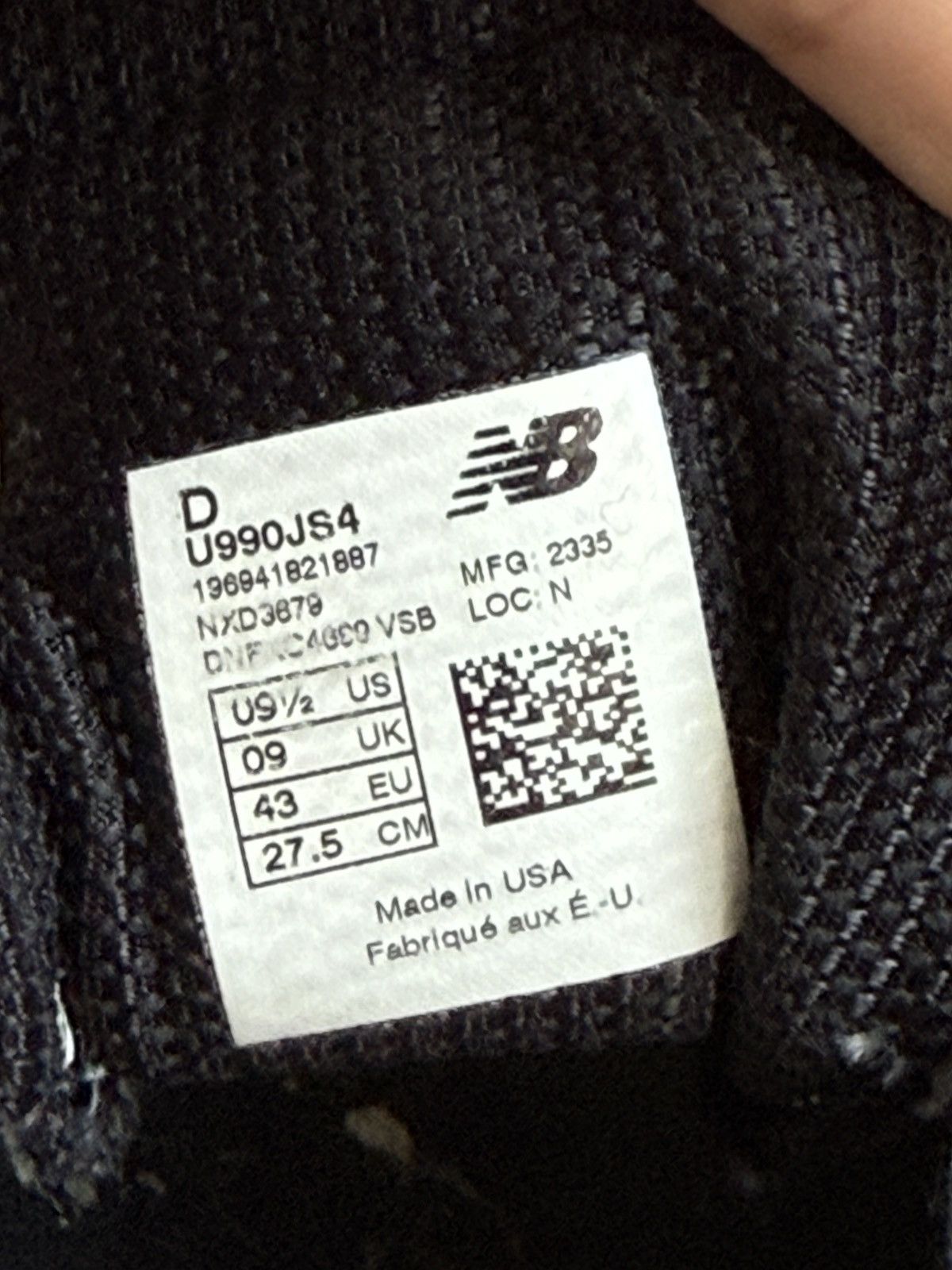 New Balance New Balance 990v4 MiUSA Joe Freshgoods 1998 Outro Size US 9.5 / EU 42-43 - 9 Thumbnail
