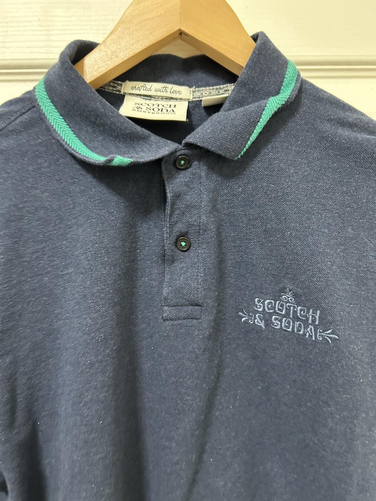 Scotch & Soda Scotch & Soda Amsterdam 100% Cotton Golf Polo Navy Medium Size US M / EU 48-50 / 2 - 6 Thumbnail