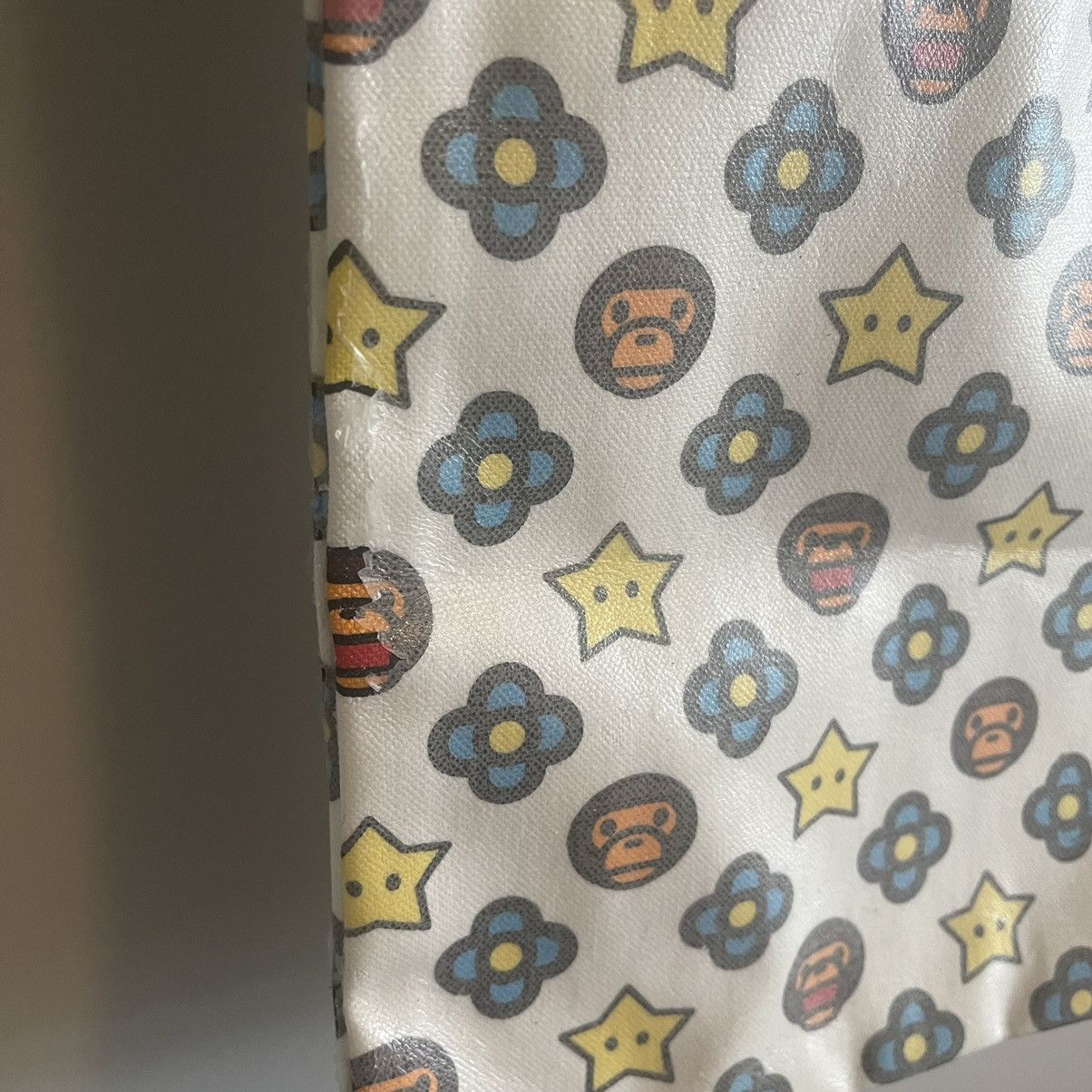 Bape BUNDLE OG Baby Milo Monogram Waxed Tote + Mini Pouch DSWT Size ONE SIZE - 8 Thumbnail