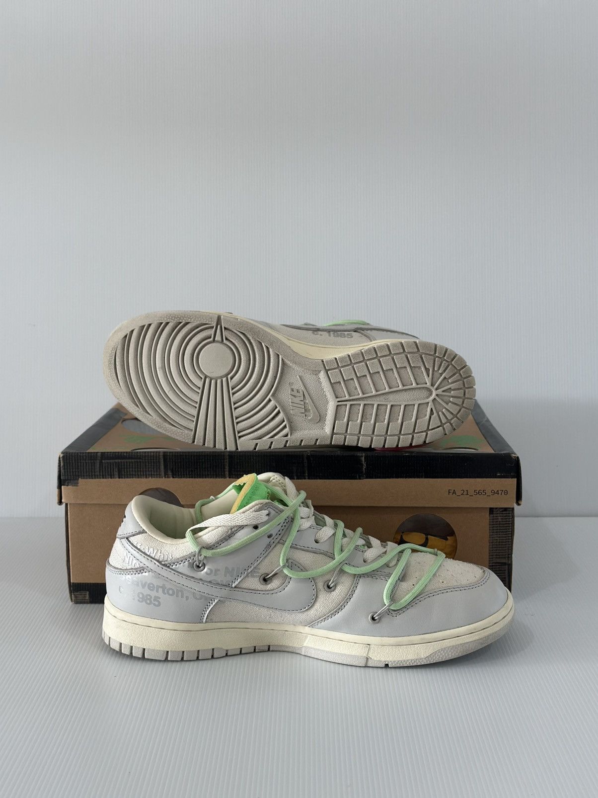Nike × Off-White Nike x Off White Dunk Low Lot 7 of 50 Size US 10 / EU 43 - 9 Thumbnail