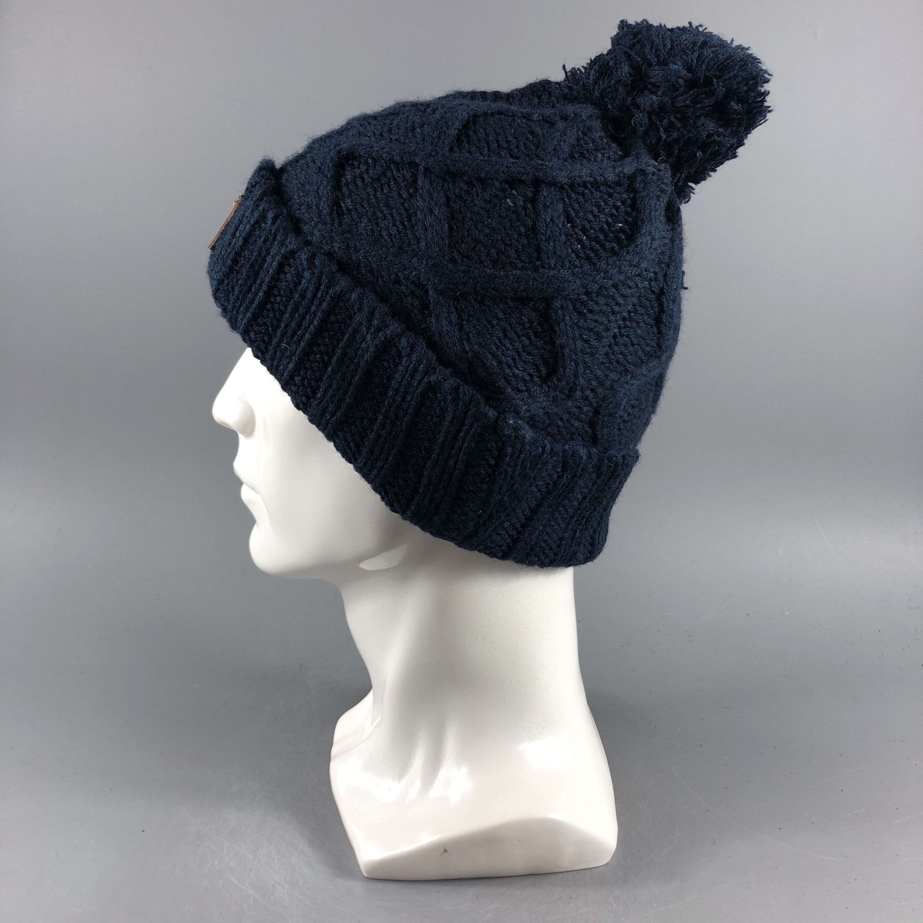 Japanese Brand × Vintage Brooklyn Aran Isle PomPom Beanie Snow Hat Snow Cap -D354 Size ONE SIZE - 1 Thumbnail