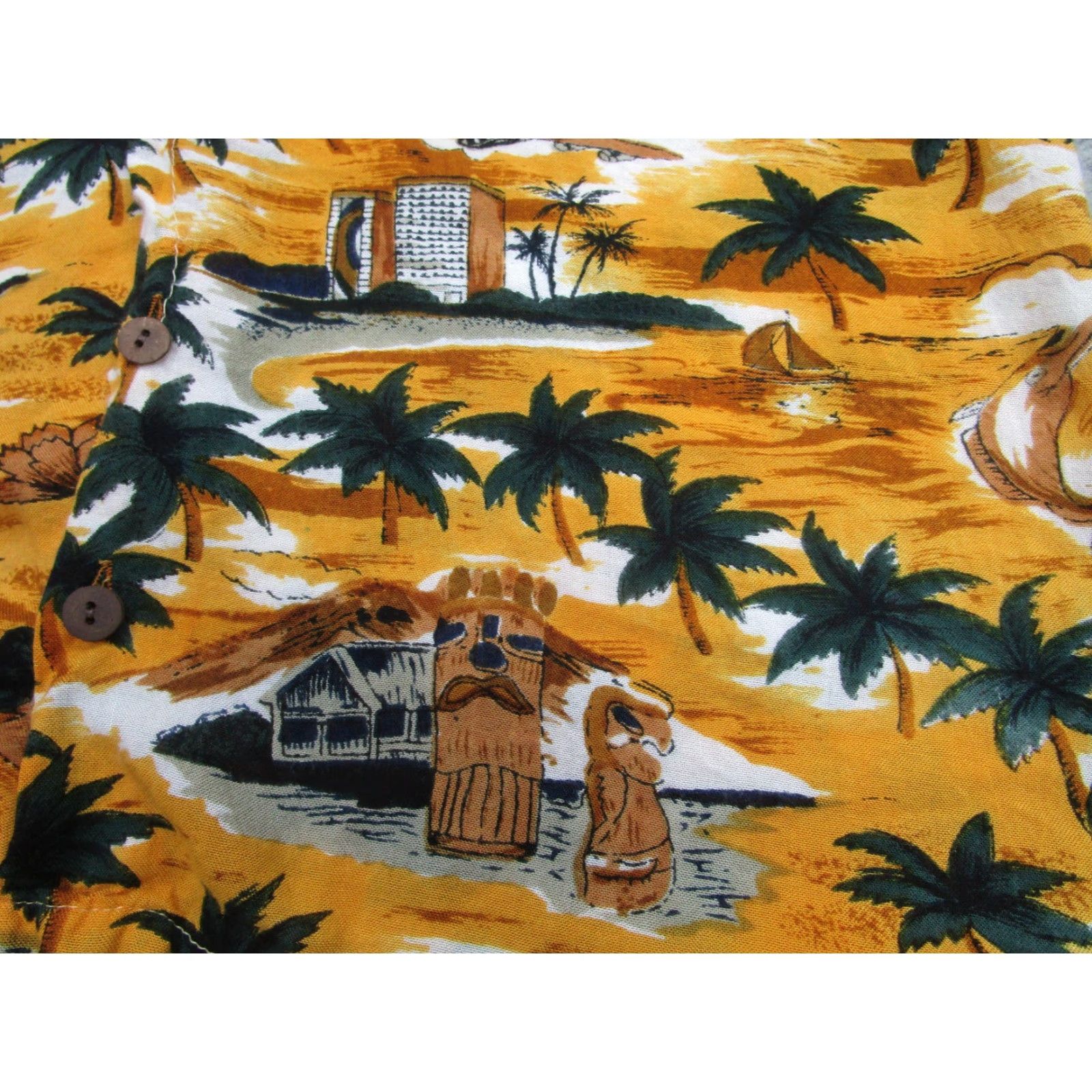 Vintage VINTAGE Best Original Shirt Mens Small Yellow Hawaiian Rayon Tiki Aloha 90s Size US S / EU 44-46 / 1 - 3 Thumbnail