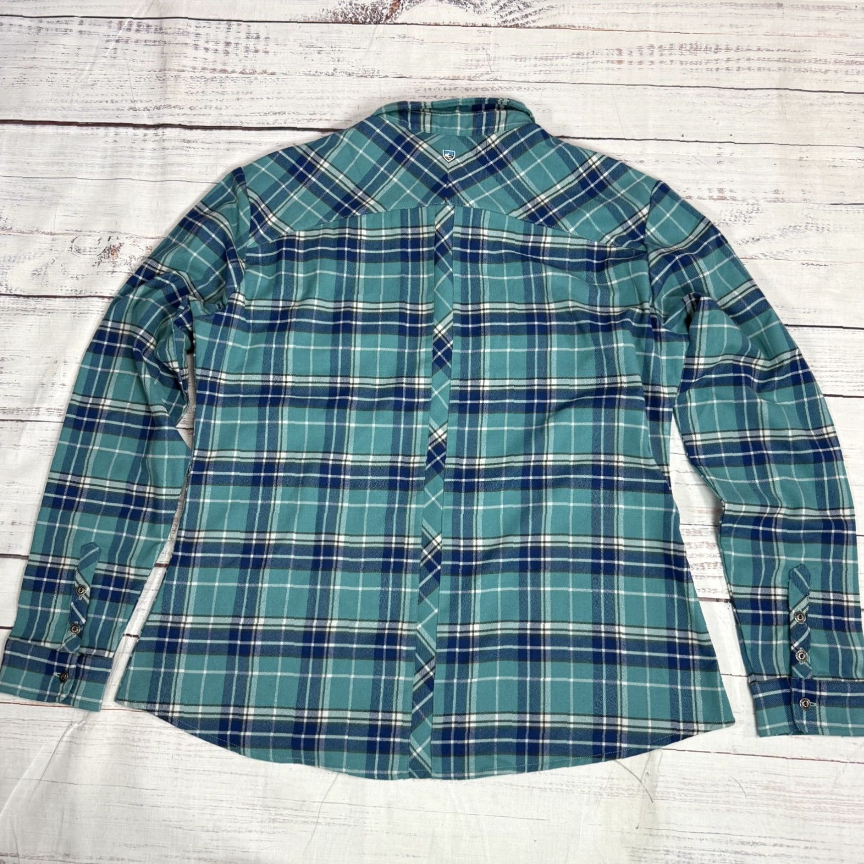 Vintage KÜHL Green Plaid Embroidered Shirt Long Sleeve Pockets XL Women’s Button-Up Size XL / US 12-14 / IT 48-50 - 5 Thumbnail