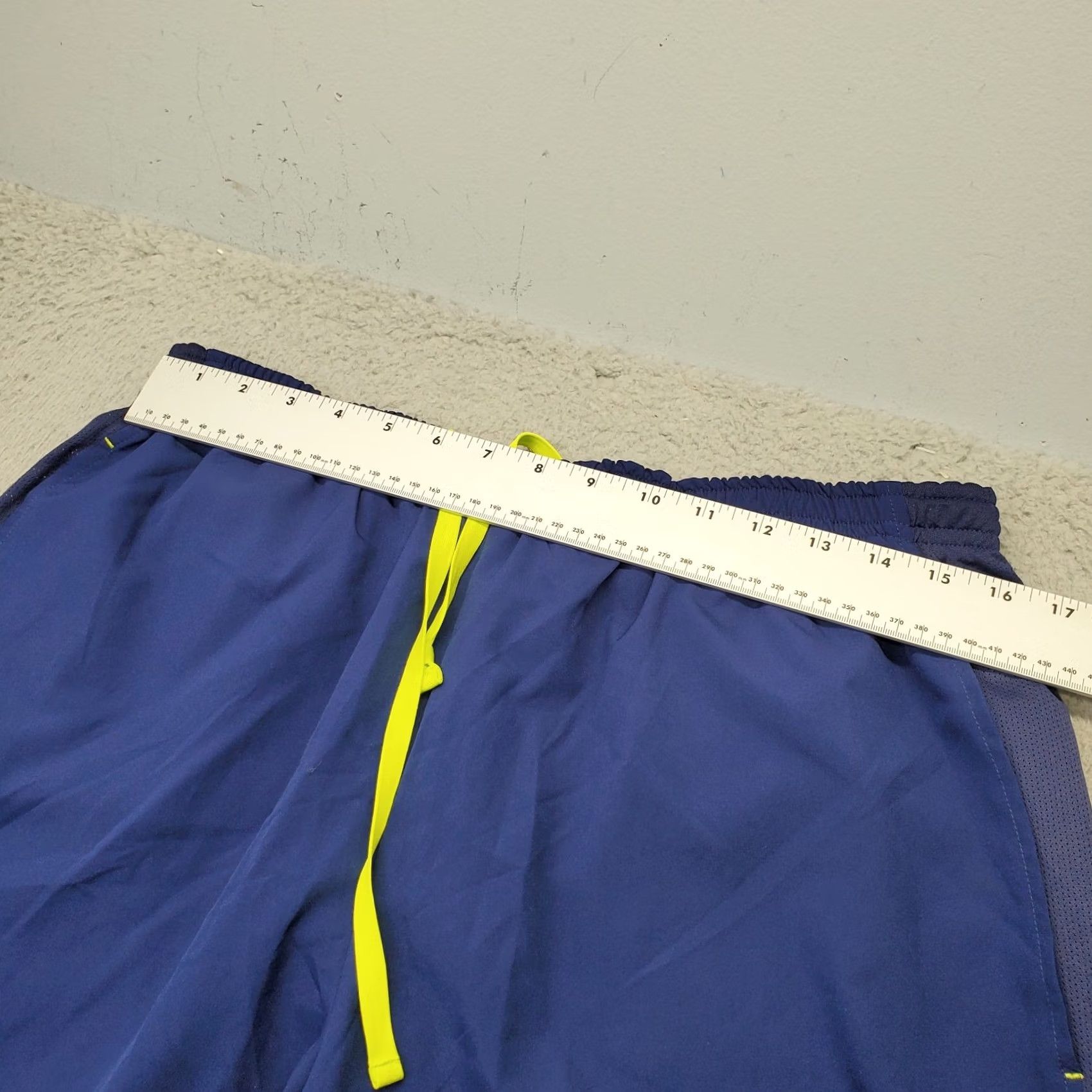 Vintage Road Runner Sports Running Shorts Mens XL Blue Stretch Athletic Drawstring Shorts Size US 36 / EU 52 - 5 Thumbnail