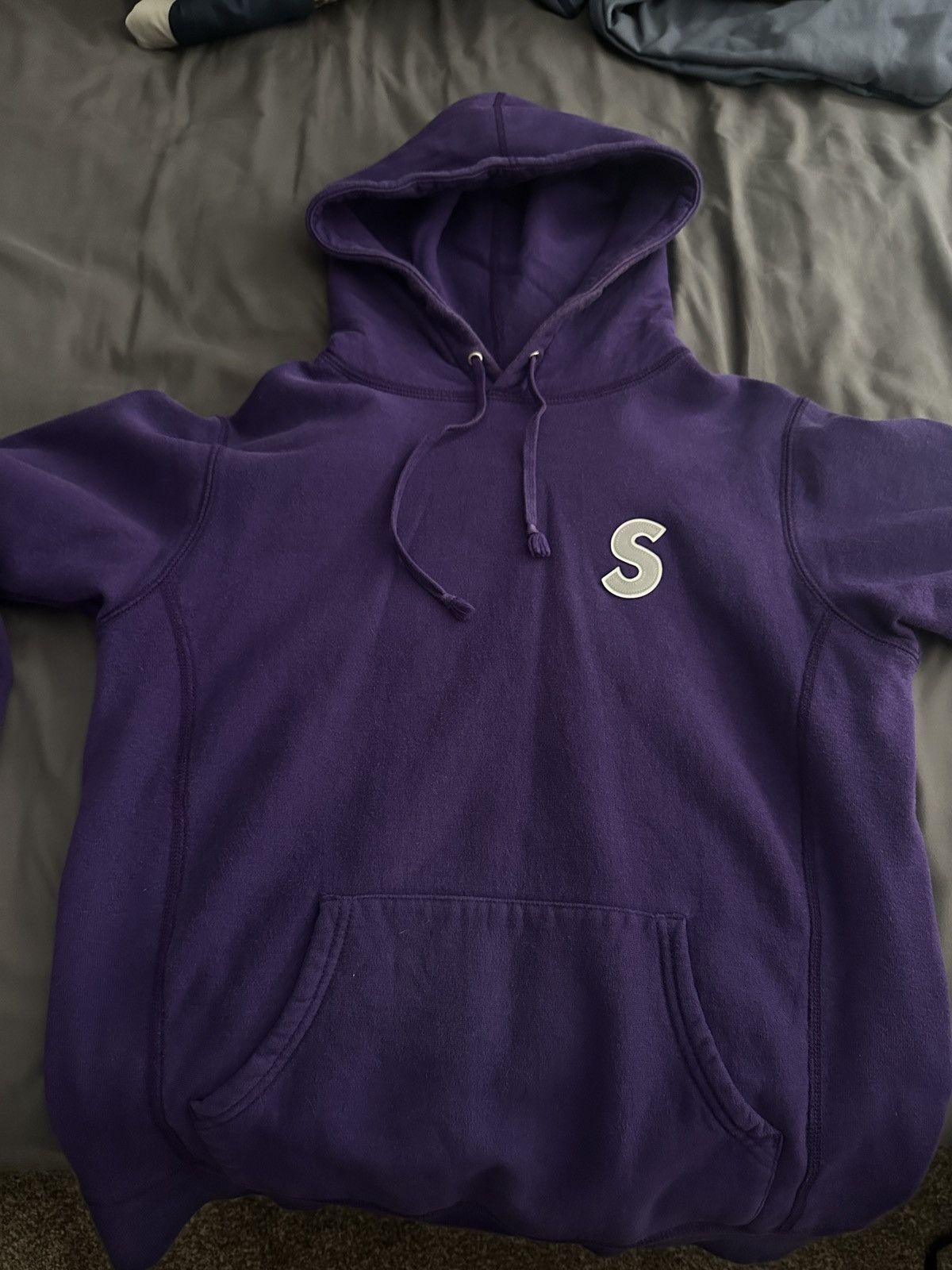 image of Purple Supreme S Logo Hoodie, Men's (Size Medium)