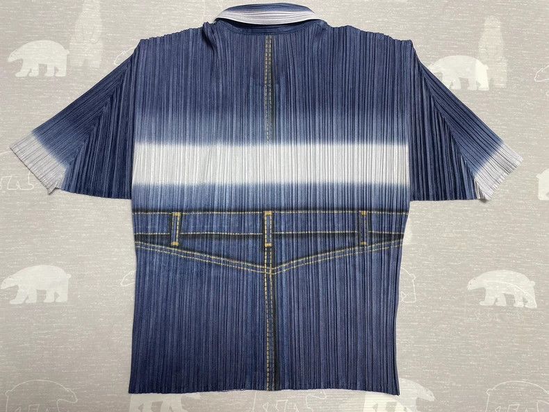 Issey Miyake Issey Miyake Denim printed top Size XL / US 12-14 / IT 48-50 - 4 Thumbnail