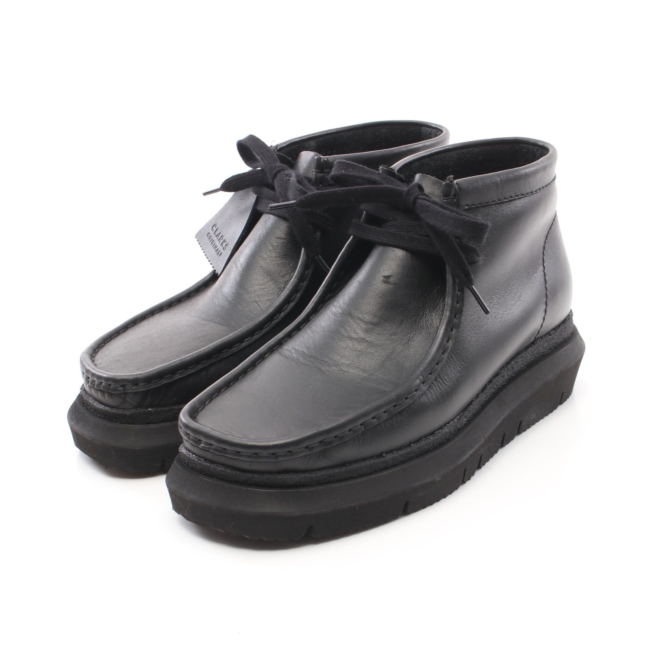 Sacai Men's x Clarks Originals Hybrid Wallabee in Black Sacai