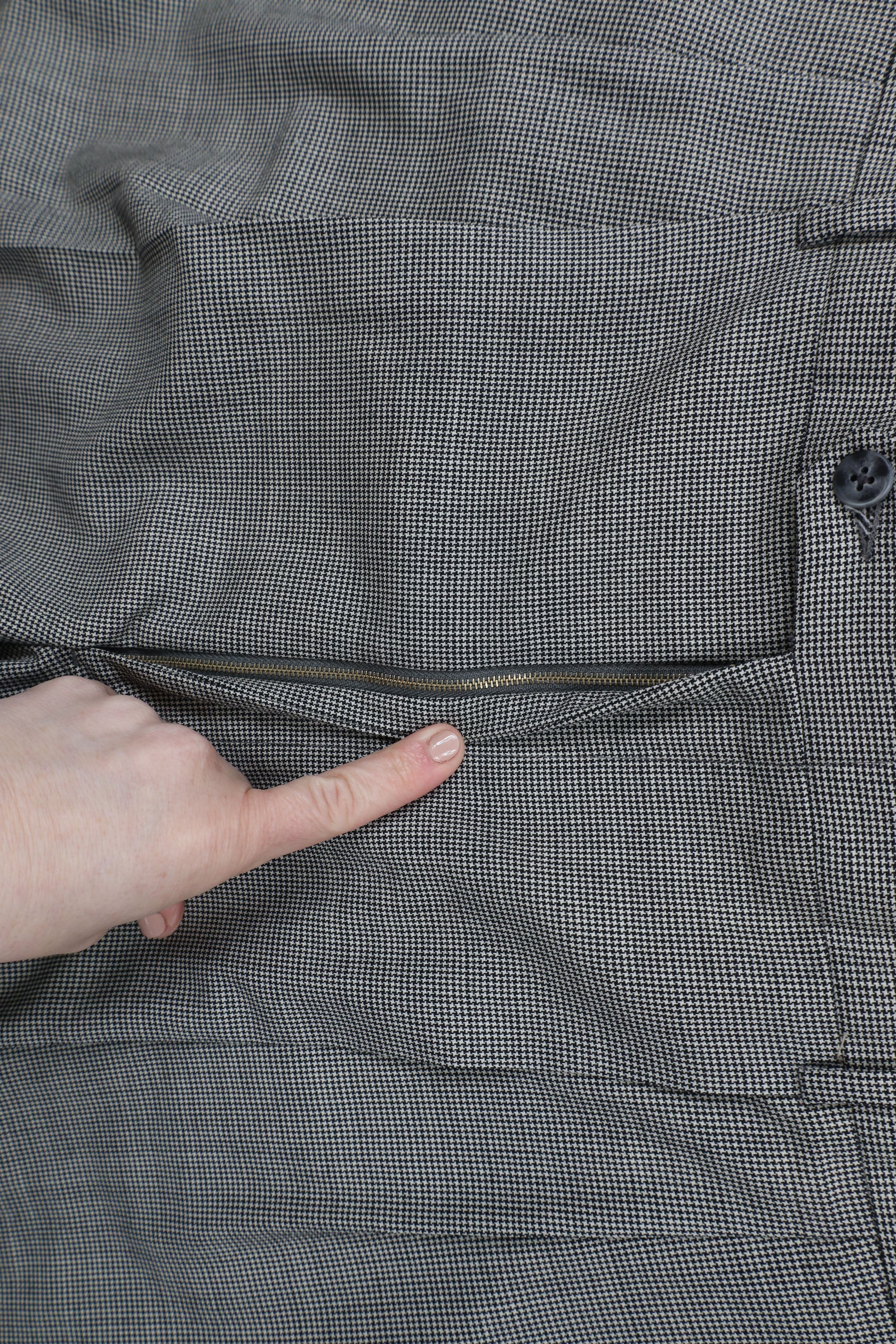 Vintage Vintage 70s Streetwear Wide Leg Chino Pants Houndstooth USA Size US 40 / EU 56 - 6 Thumbnail