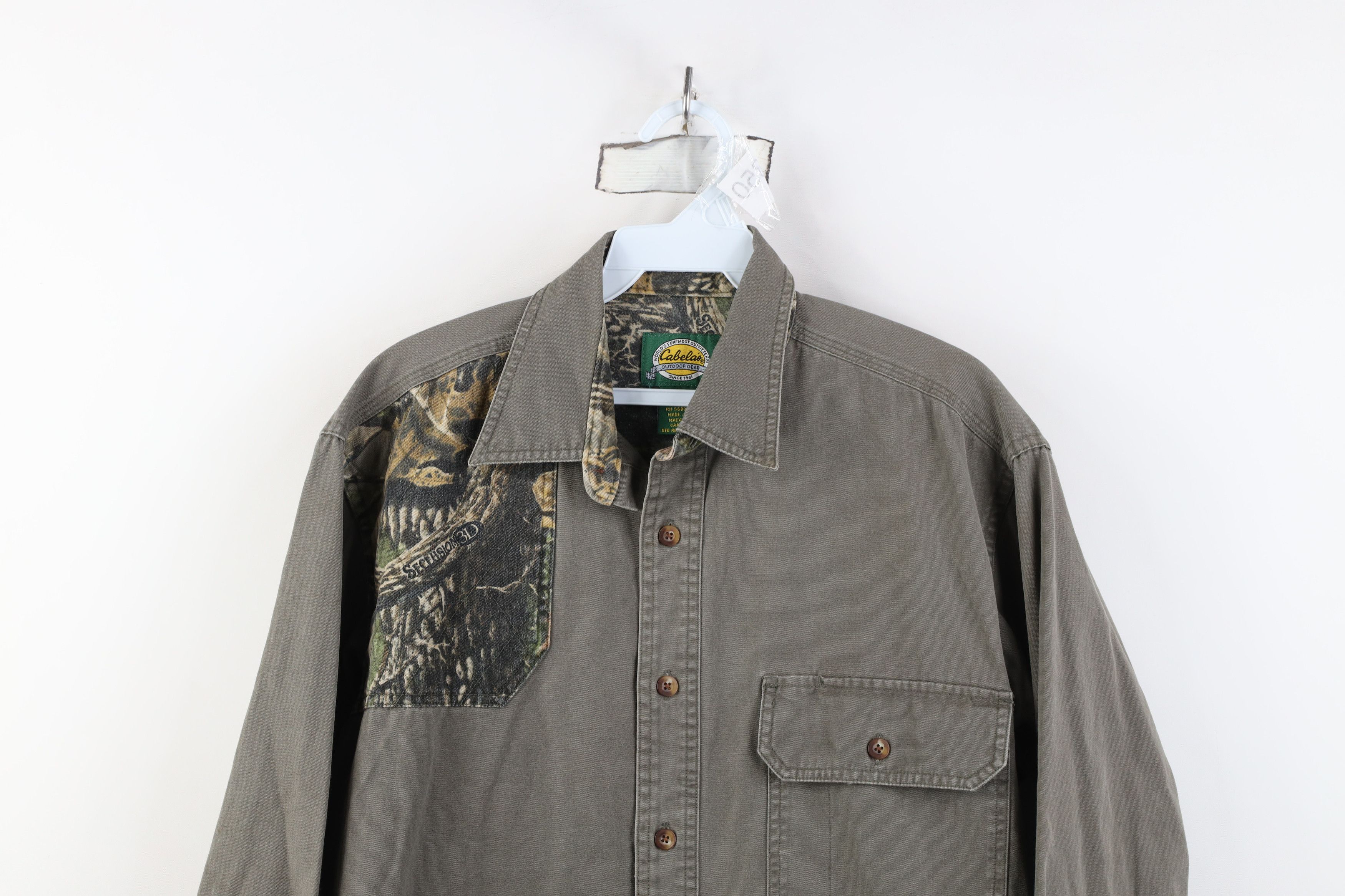 Cabelas Vintage Cabelas Camouflage Hunting Shooting Button Shirt Size US S / EU 44-46 / 1 - 2 Thumbnail