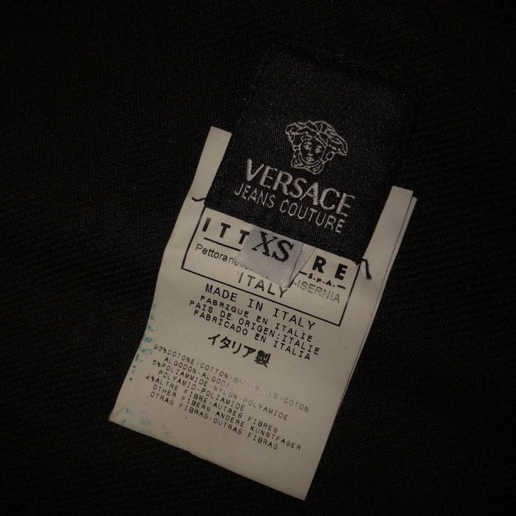 Versace Jeans Couture Versace Jeans Couture Black Jean Jacket Size XS Size XS / US 0-2 / IT 36-38 - 8 Thumbnail