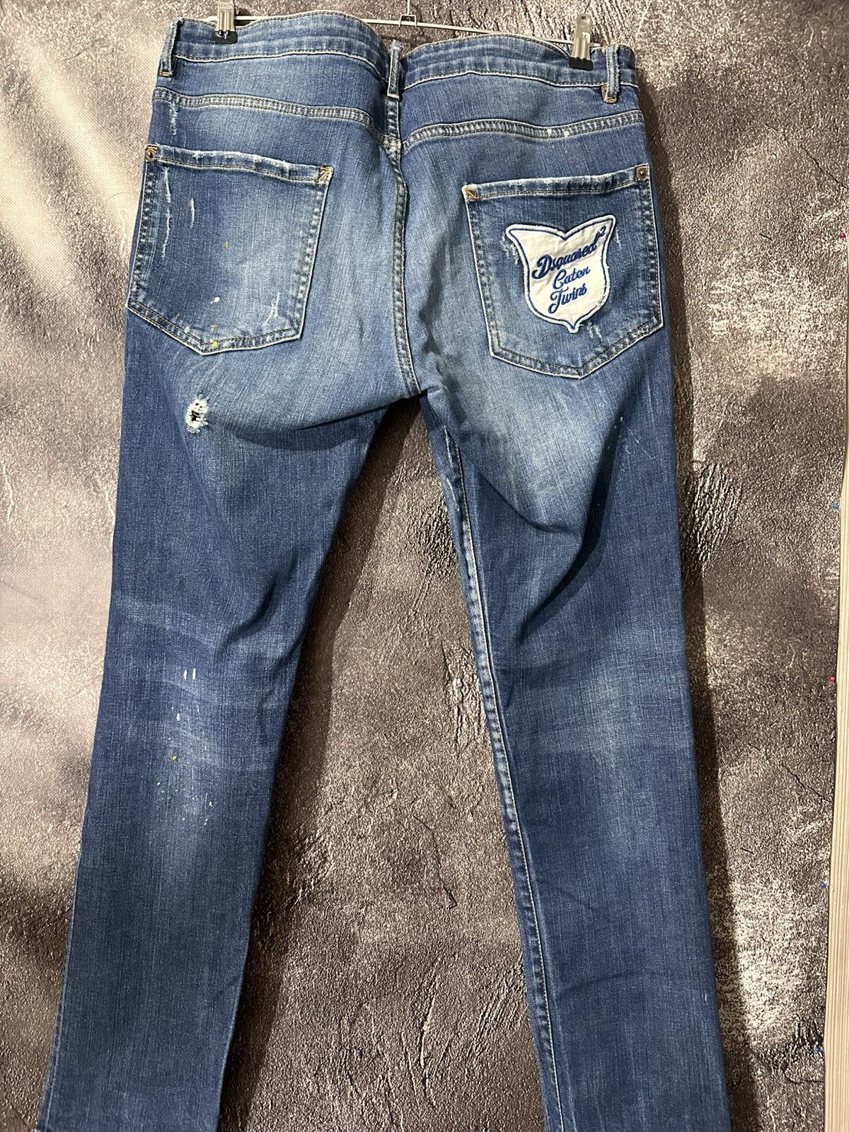 Dsquared2 Vintage Dsquared2 Boys Out Distressed Denim Jeans Size US 37 - 4 Thumbnail