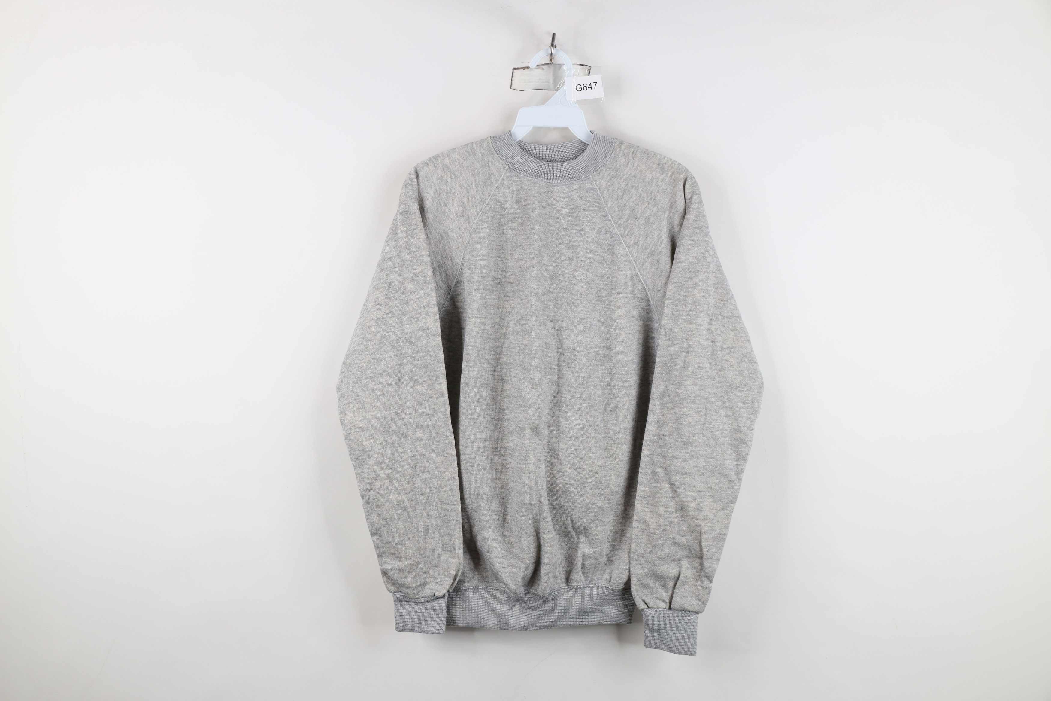 Vintage Deadstock Vintage 60s 70s Streetwear Sweatshirt Gray USA Size US M / EU 48-50 / 2 - 1 Thumbnail