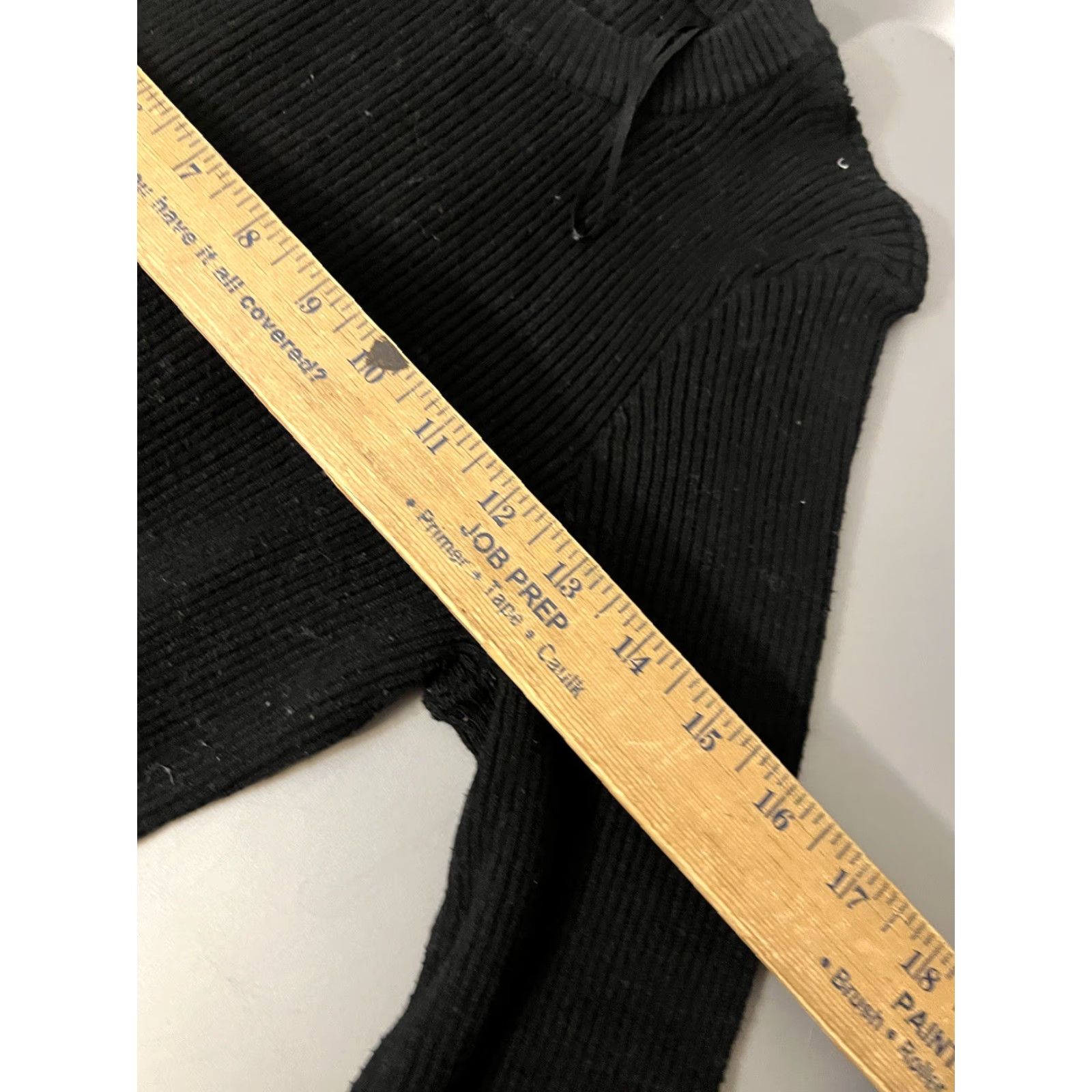 H&M H&M Black Knit Sweater Womens Size L Crew Neck Button Tight Rivbed Pullover Casual Workwear Size L / US 10 / IT 46 - 5 Thumbnail