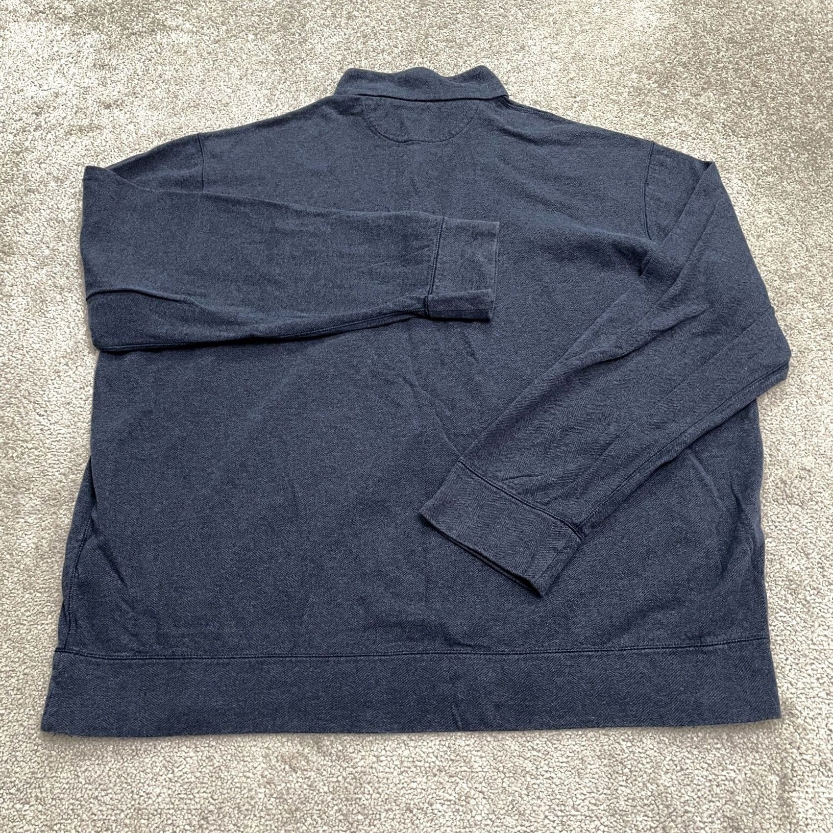 Polo Ralph Lauren Polo Ralph Lauren 1/4 Zip Sweater Mens XXL Blue Mock Neck Cotton Blend Casual Size US XXL / EU 58 / 5 - 2 Thumbnail