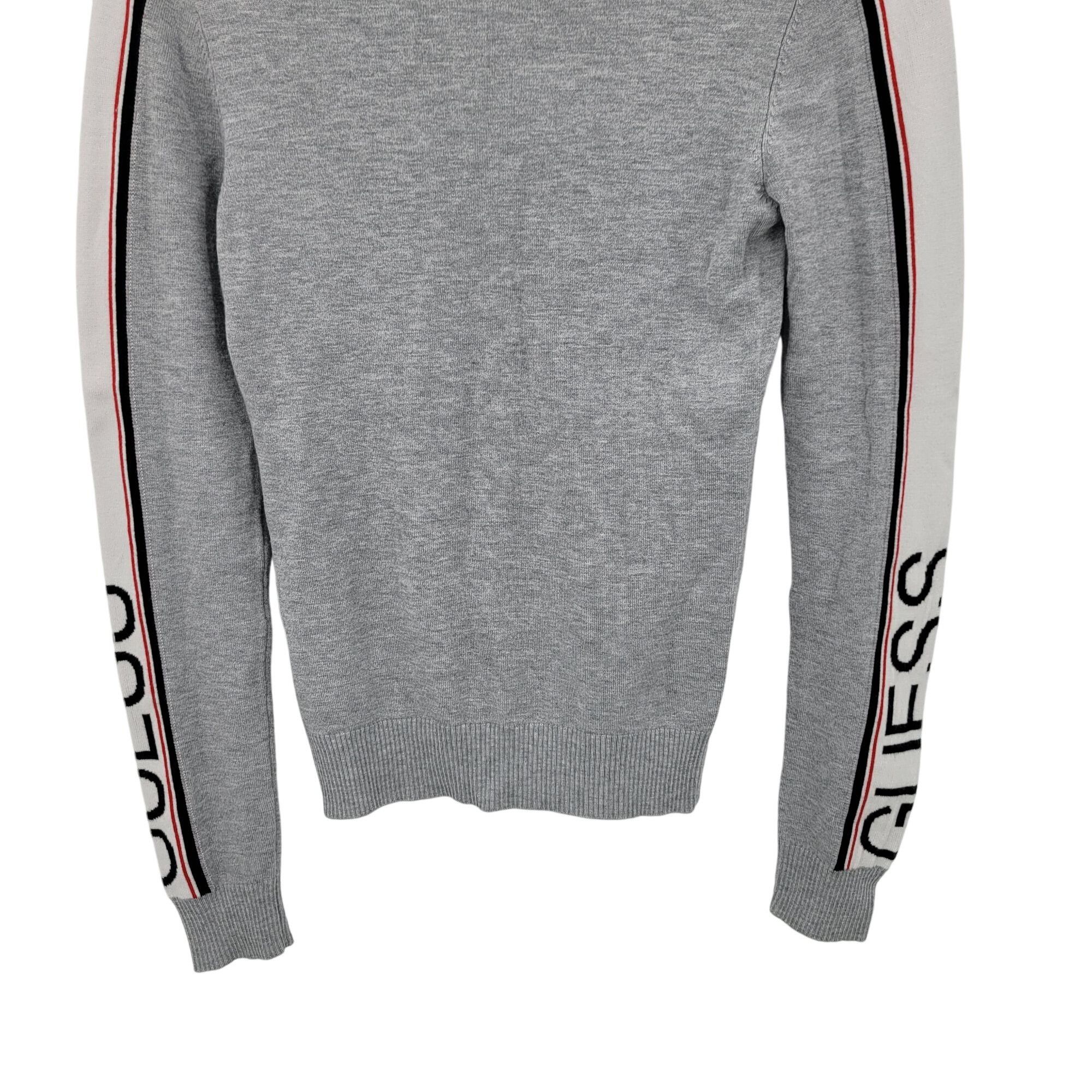 Guess Vtg 90s Guess Womens Gray Knit Logo Spell Out Sweater Sz S S Size S / US 4 / IT 40 - 6 Thumbnail