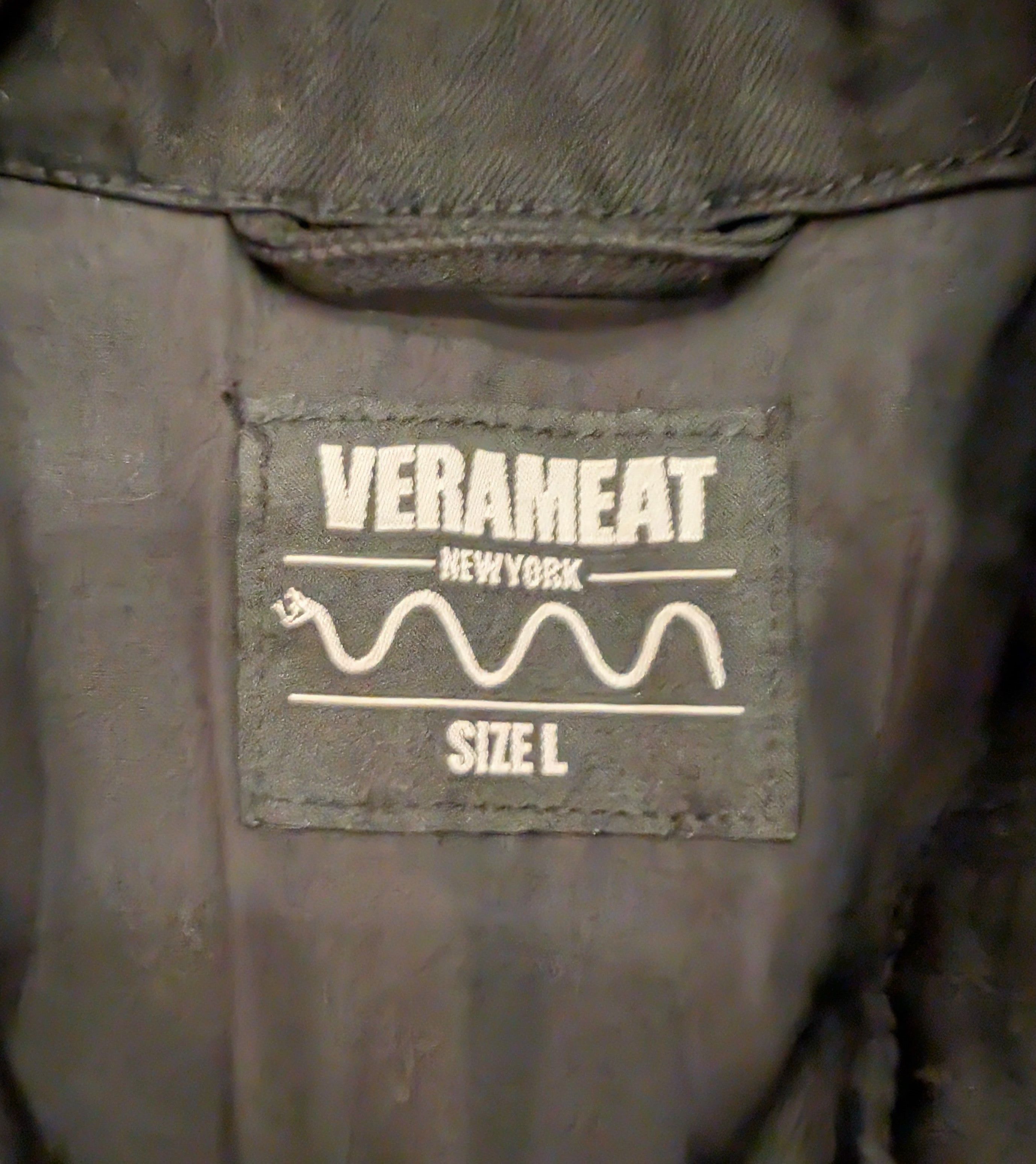VERAMEAT Verameat Ghost Black Denim Jacket 100% Cotton Size US L / EU 52-54 / 3 - 3 Thumbnail