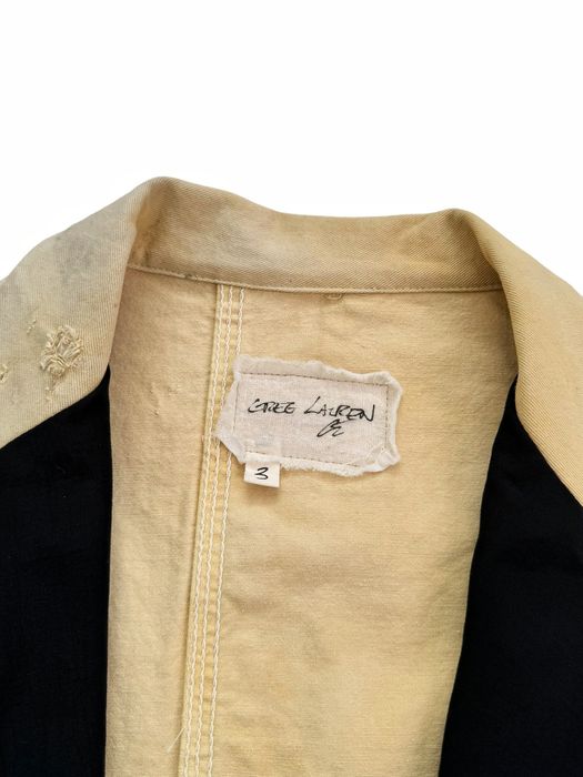 Greg Lauren Sz3 1/1 Sample Painted Pale Yellow Dinner Jacket Grailed