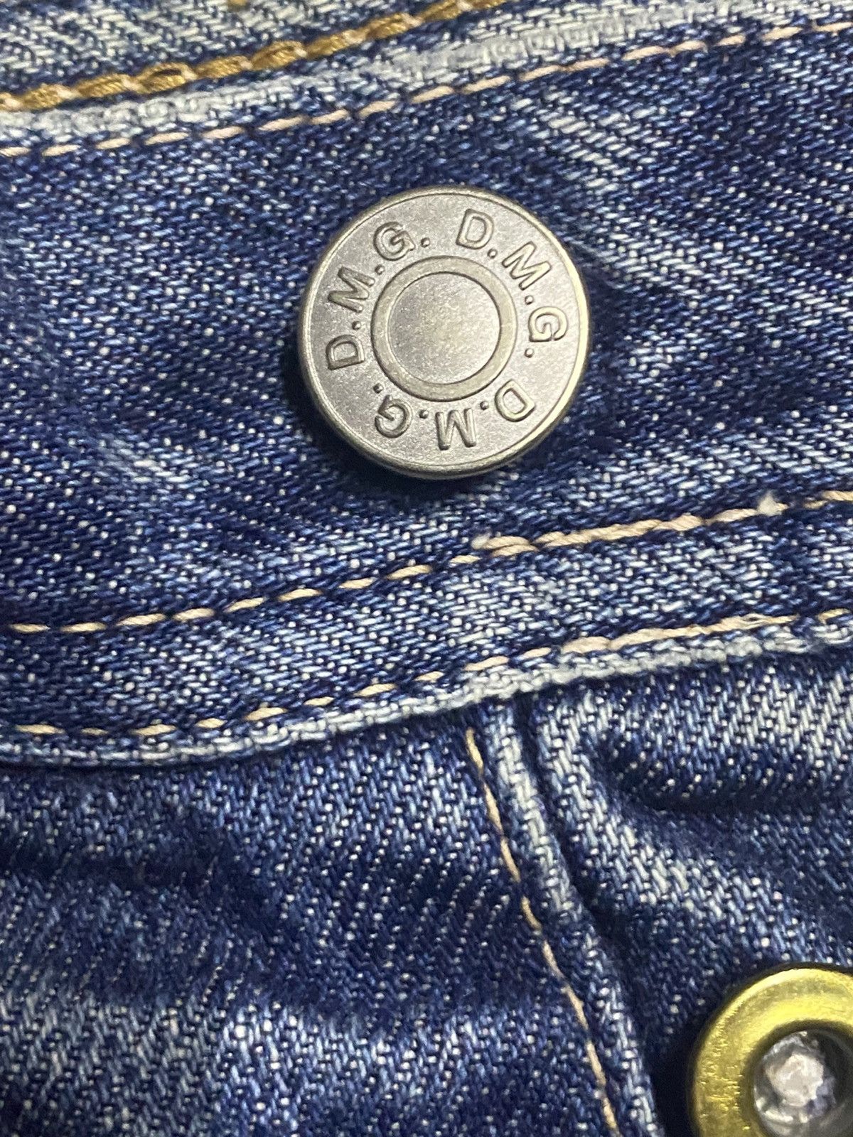 Japanese Brand Vintage Domingo Blue Wash Distressed Jeans Size US 30 / EU 46 - 10 Thumbnail