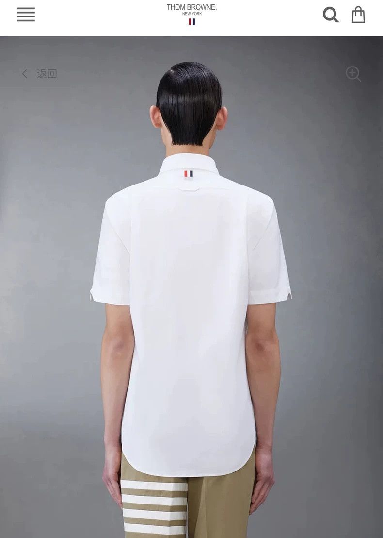 Thom Browne Thom Browne size2 Classic short-sleeved shirt Size US M / EU 48-50 / 2 - 7 Thumbnail