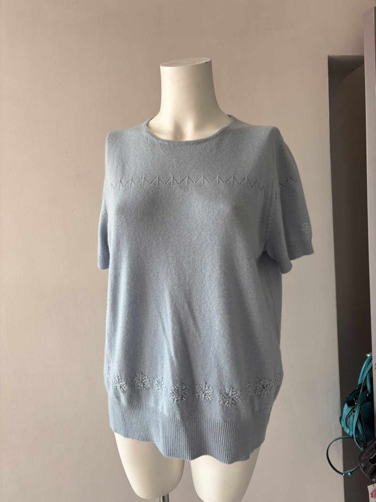 Vintage Silk and Cashmere blouse n cardigan Size XL / US 12-14 / IT 48-50 - 9 Thumbnail