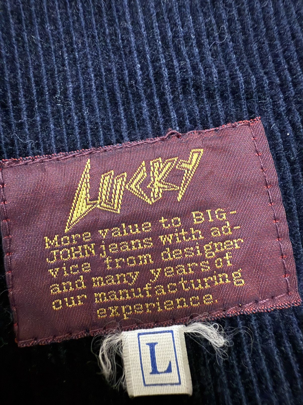 Big John Vintage Lucky bg Bigjohn Open Colar Cudroy Coat Jacket Size US S / EU 44-46 / 1 - 8 Thumbnail