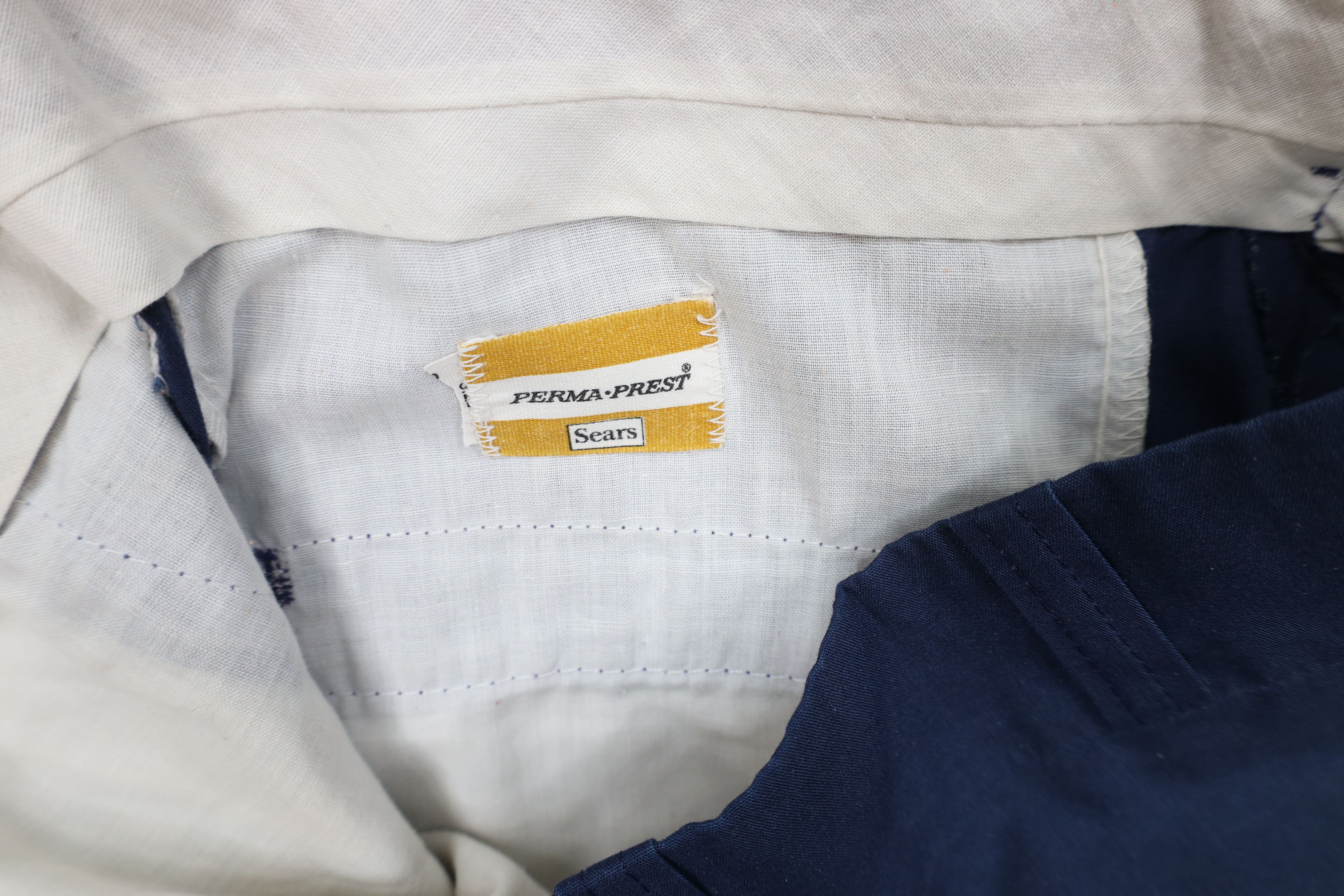 Vintage Vintage 60s Streetwear Workwear Wide Leg Pants Blue USA Size US 32 / EU 48 - 7 Thumbnail